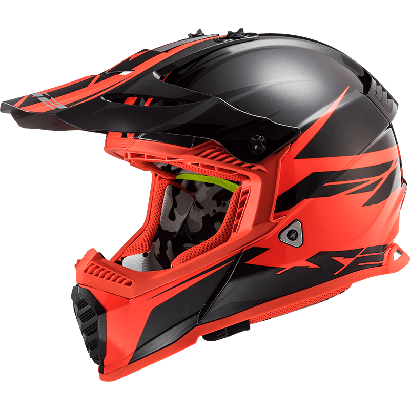 LS2 FAST EVO ROAR MAT KIRMIZI CROSS KASK