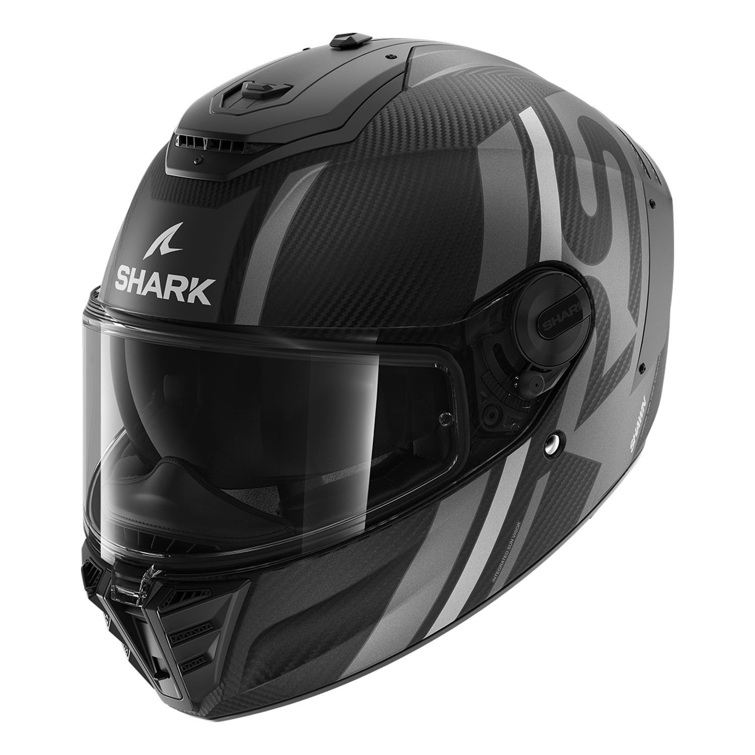 SHARK SPARTAN RS CARBON SHAWN GRİ KAPALI KASK