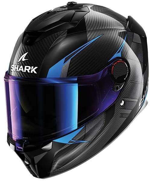 SHARK SPARTAN GT PRO KULTRAM MAVİ CARBON KAPALI KASK