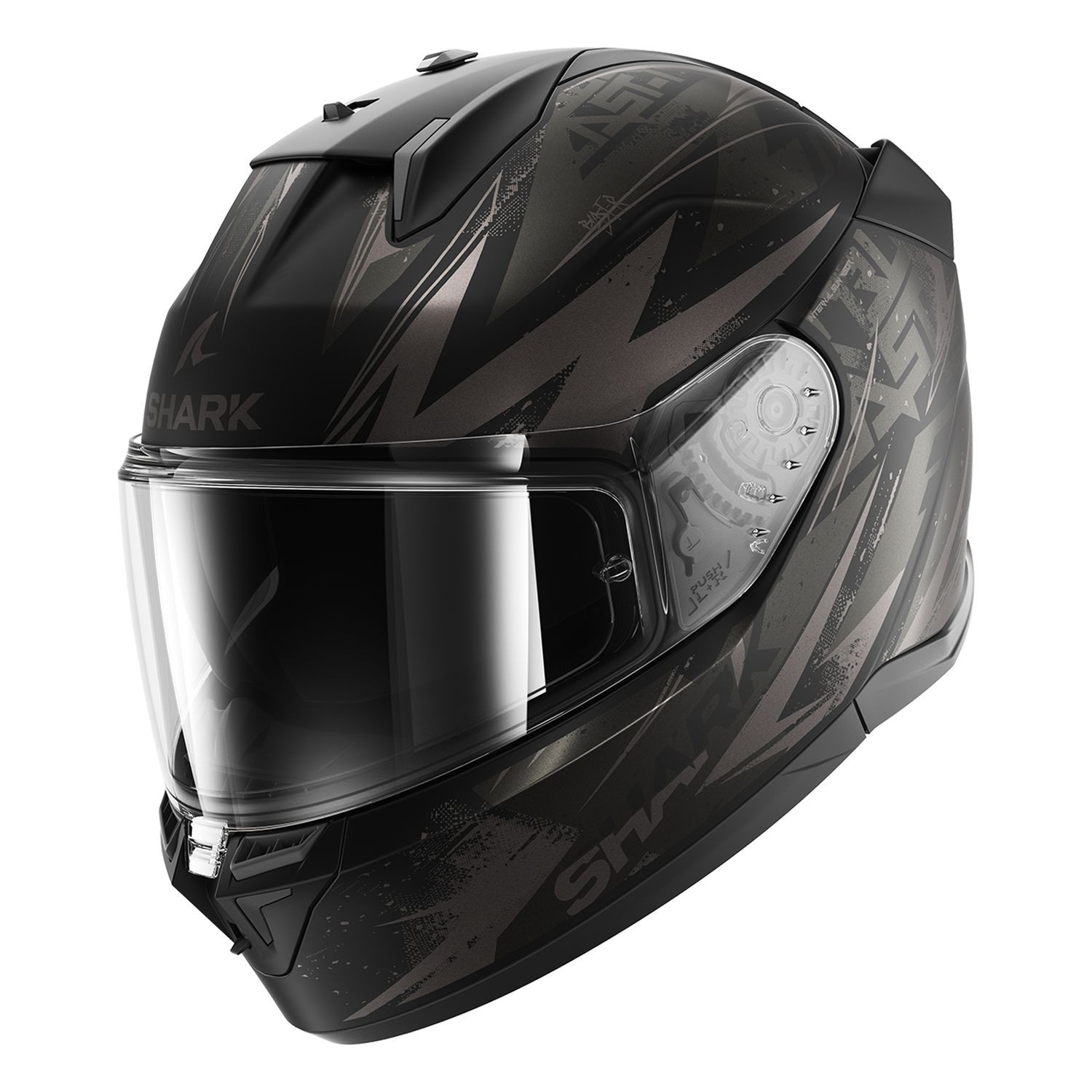 SHARK D-SKWAL 3 BLAST-R SİYAH GRİ KAPALI KASK