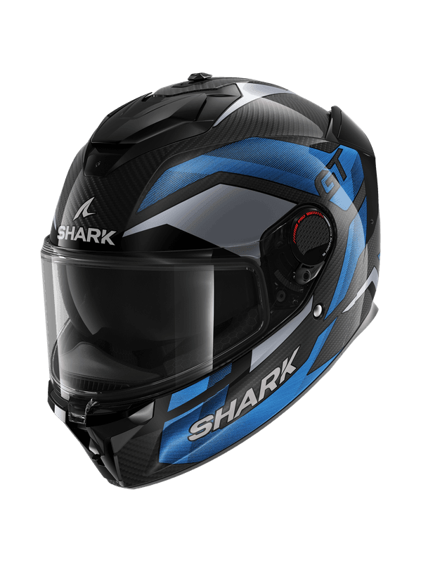 SHARK SPARTAN GT PRO RITMO MAVİ CARBON KAPALI KASK