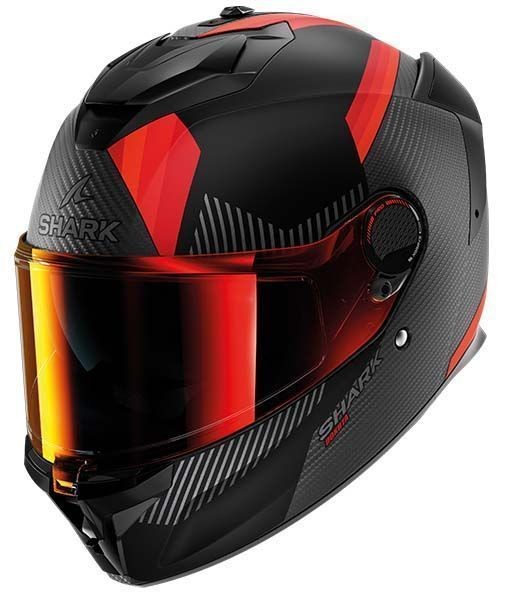 SHARK SPARTAN GT PRO DOKHTA KIRMIZI CARBON KAPALI KASK