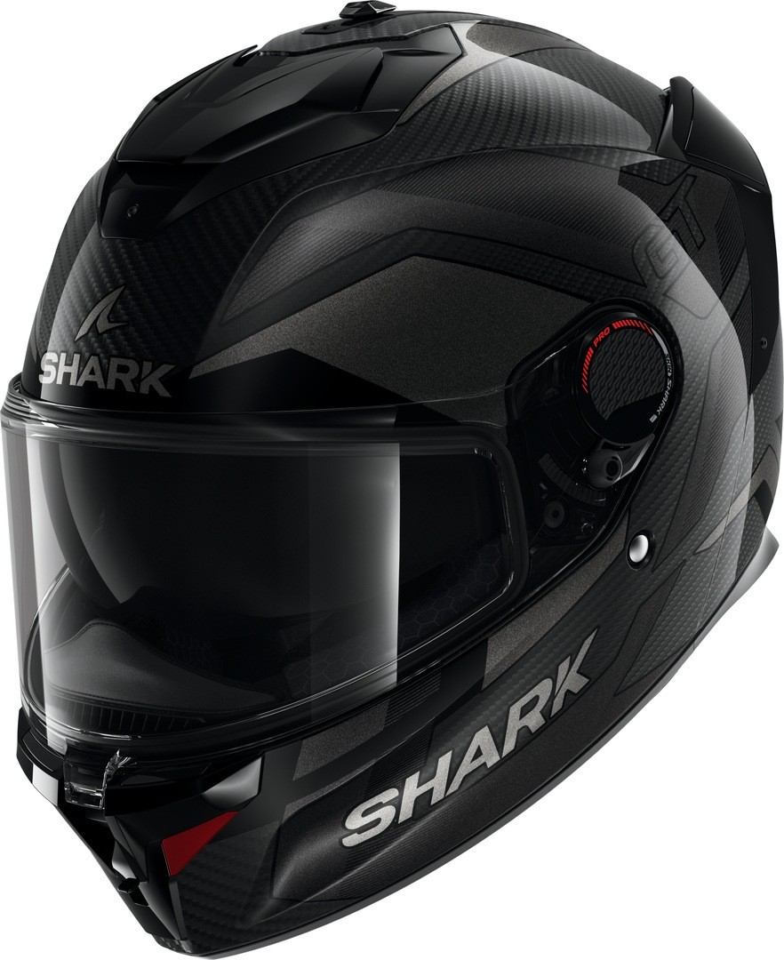 SHARK SPARTAN GT PRO RITMO GRİ CARBON KAPALI KASK