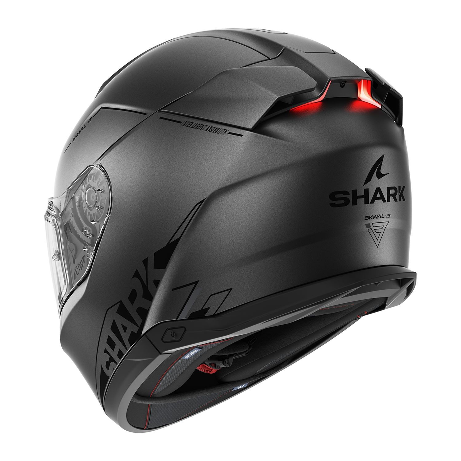 SHARK SKWAL İ3 MAT GRİ KAPALI KASK