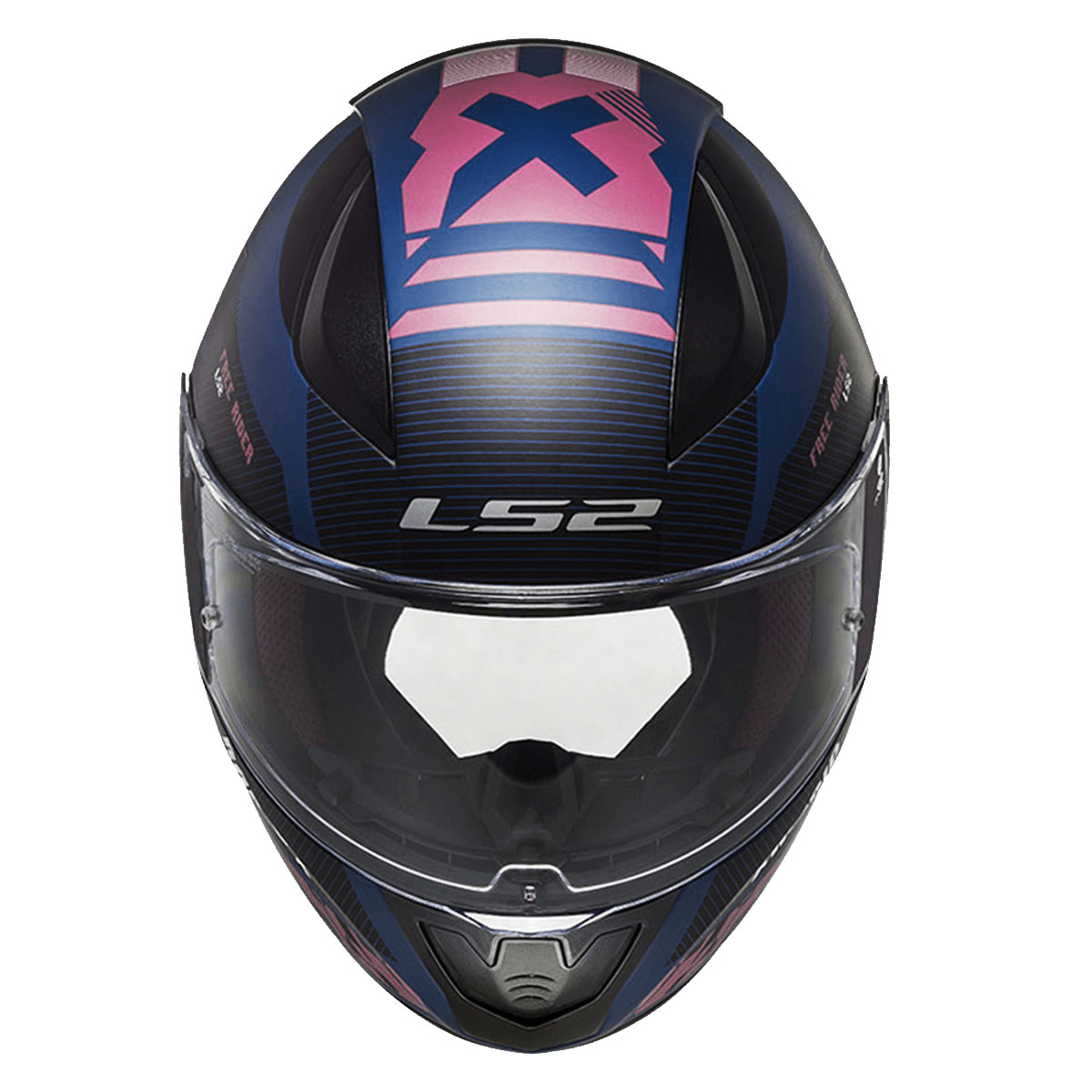 LS2 FF353 RAPID 2 XTREET PEMBE MAVİ KAPALI KASK