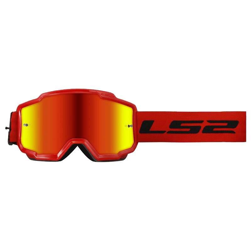 LS2 CHARGER GOGGLES KIRMIZI MOTOKROS GÖZLÜĞÜ