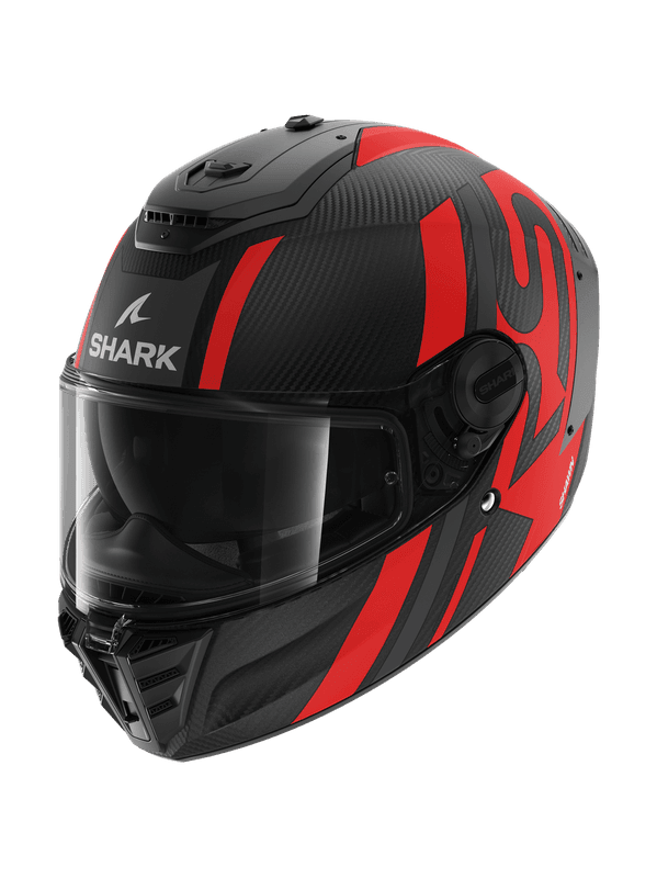 SHARK SPARTAN RS CARBON SHAWN KIRMIZI KAPALI KASK