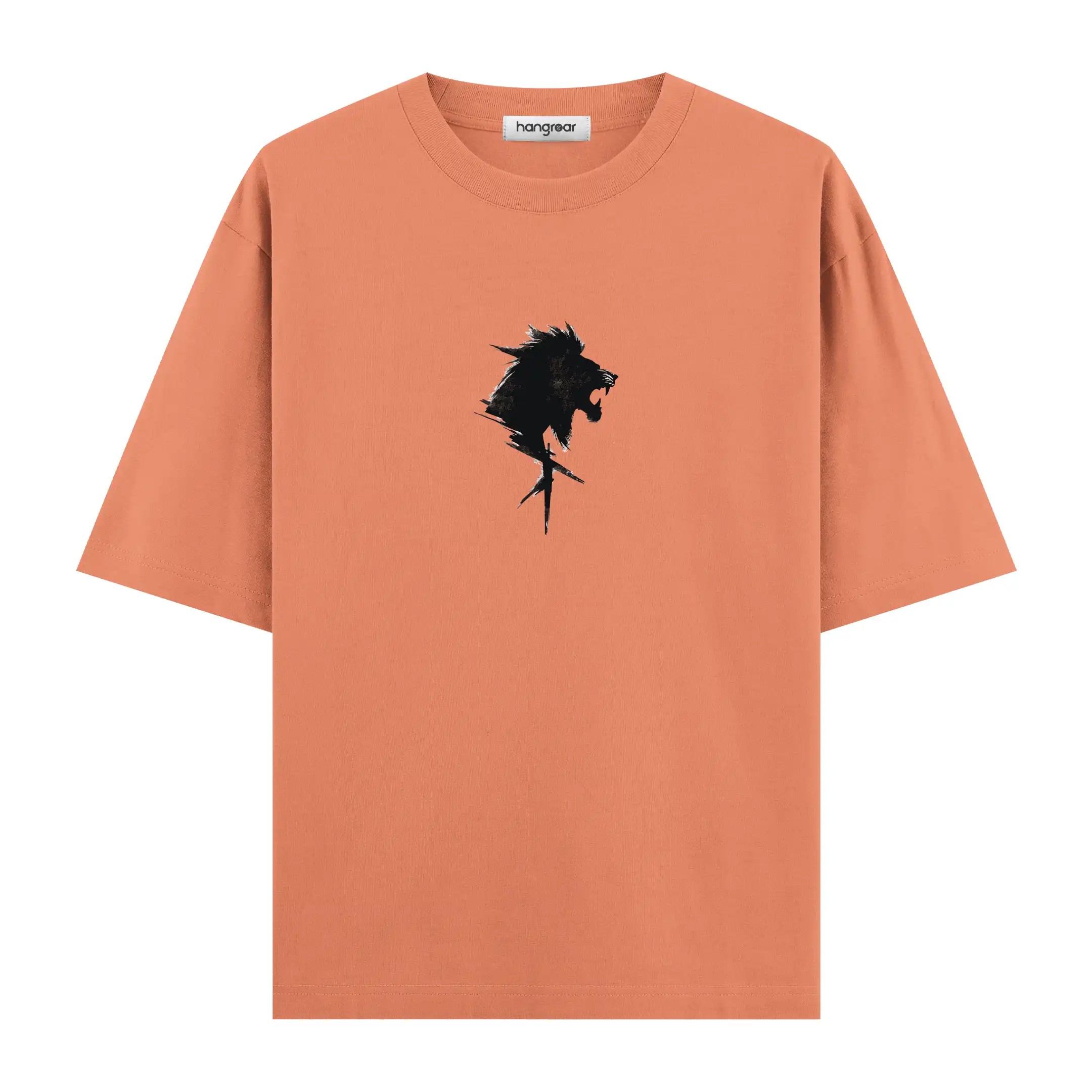 Brush Art Lion Two - Oversize Tişört