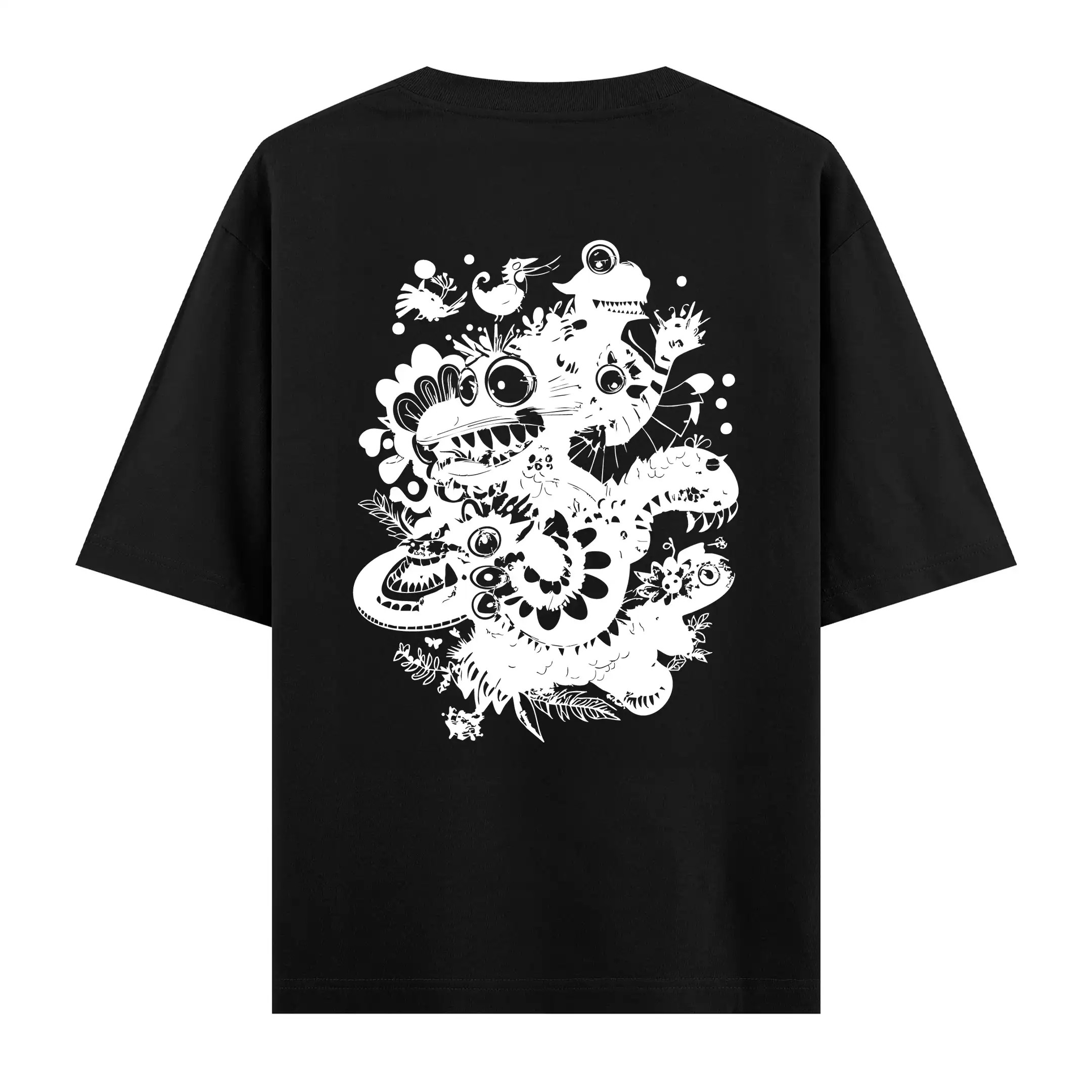 Doodle Beast series no. 01 - Oversize Tişört