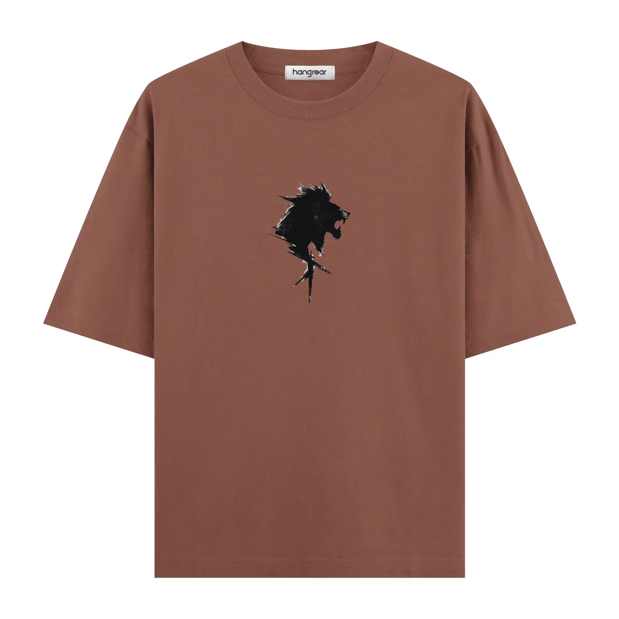 Brush Art Lion Two - Oversize Tişört