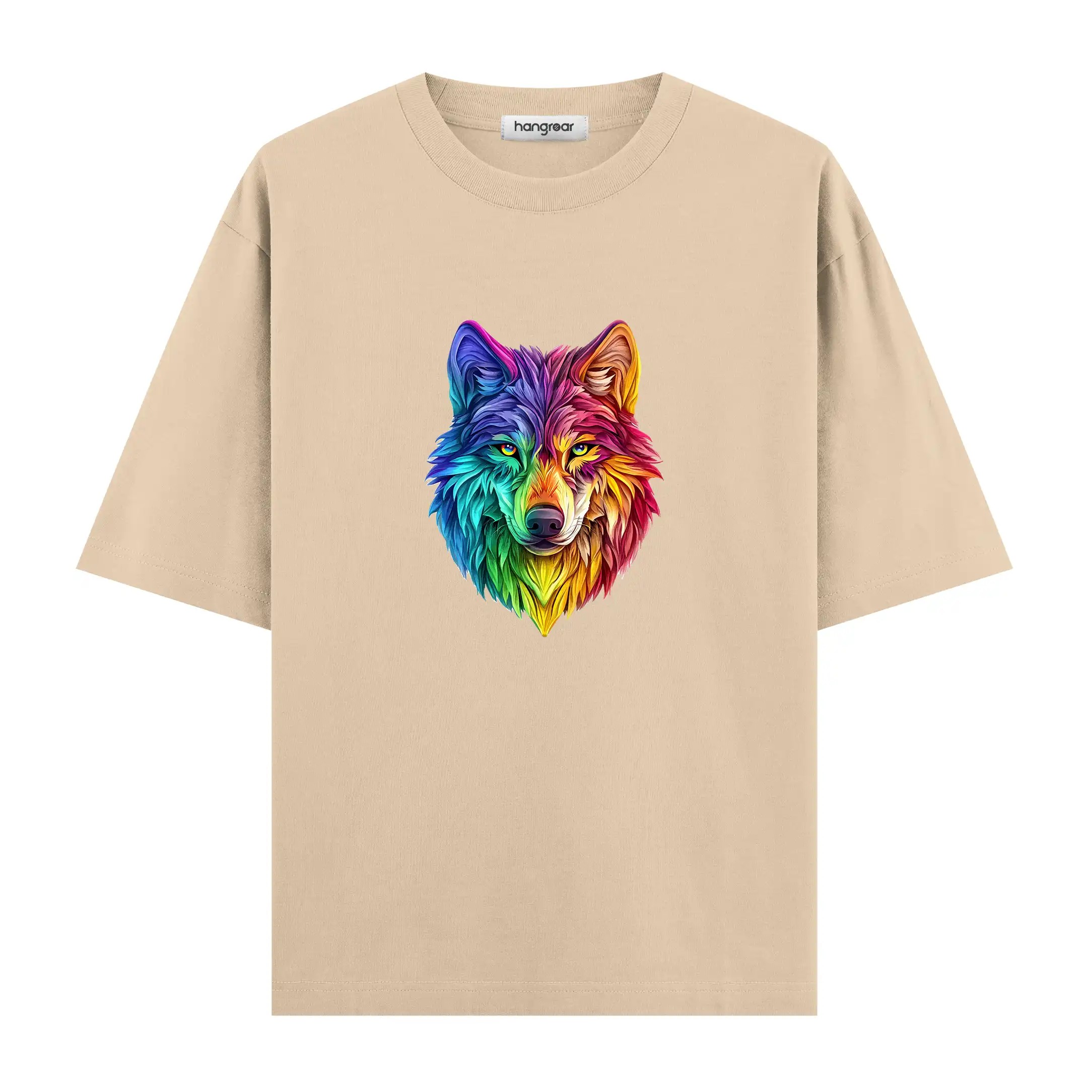 Colorborn Wolf - Oversize Tişört