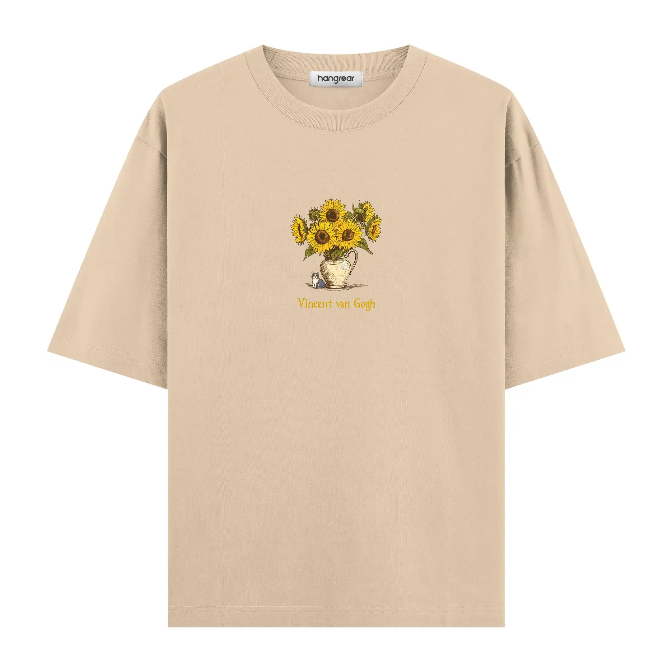 Van Gogh Sunflowers - Oversize Tişört