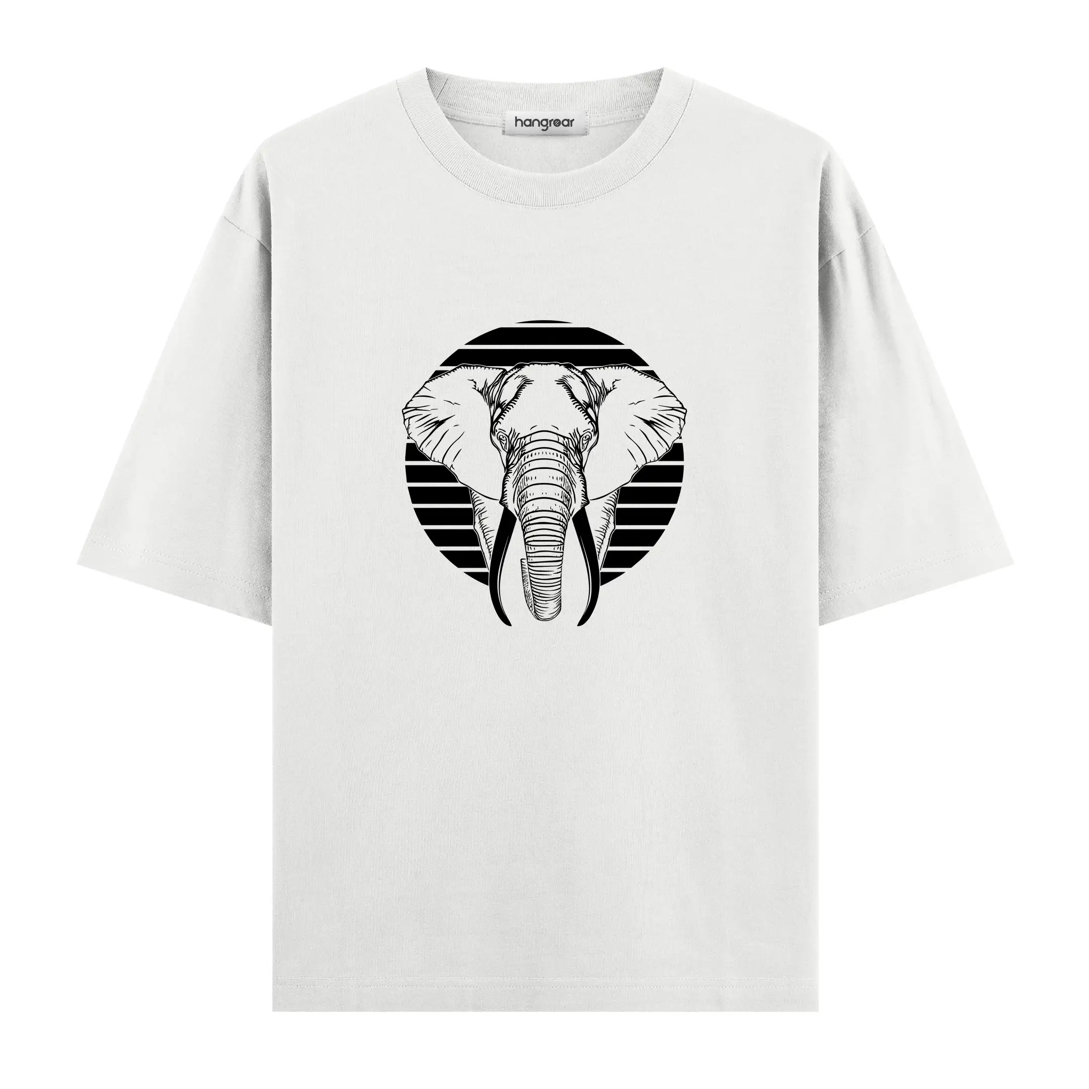 Elephant Line - Oversize Tişört