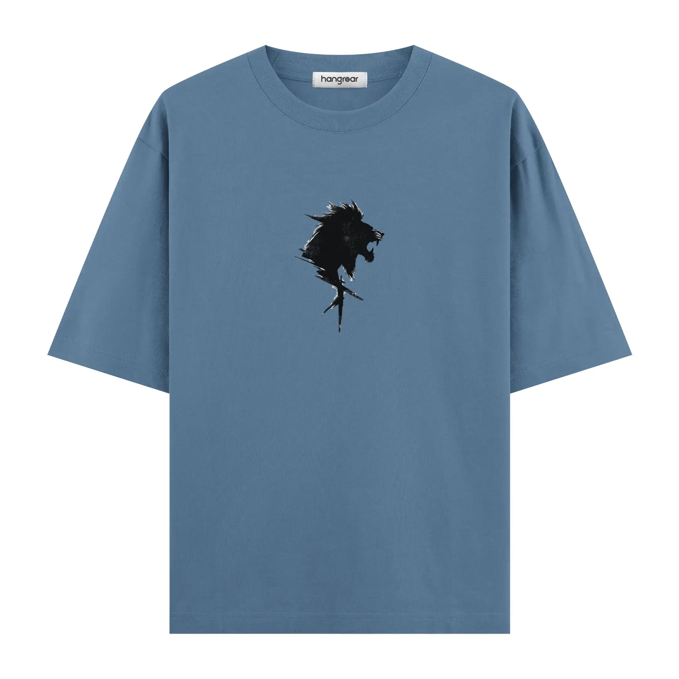 Brush Art Lion Two - Oversize Tişört