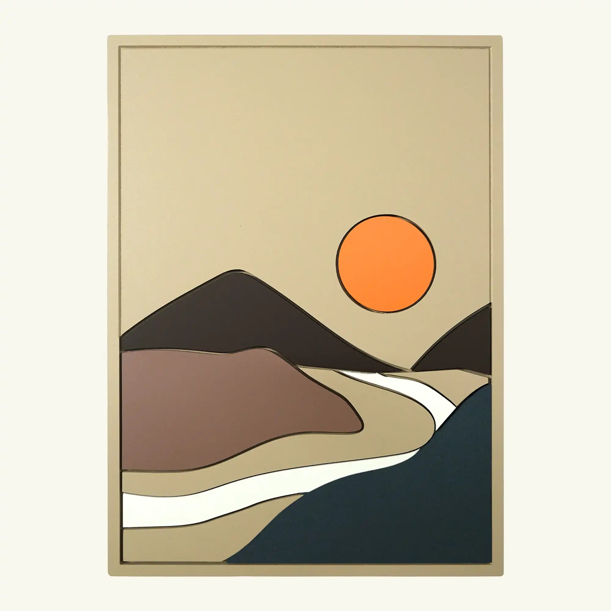 Abstract Mountain Set (set of 3)