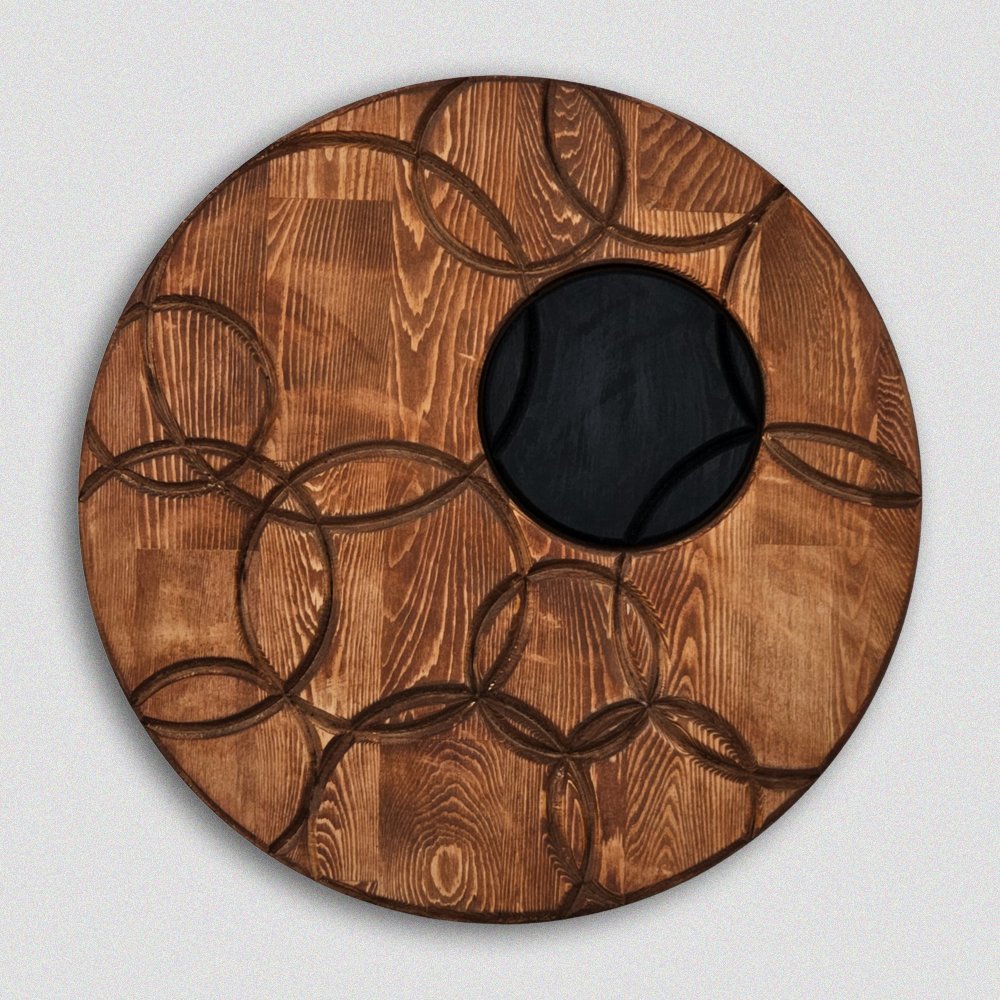 Solid Wooden Circles Art