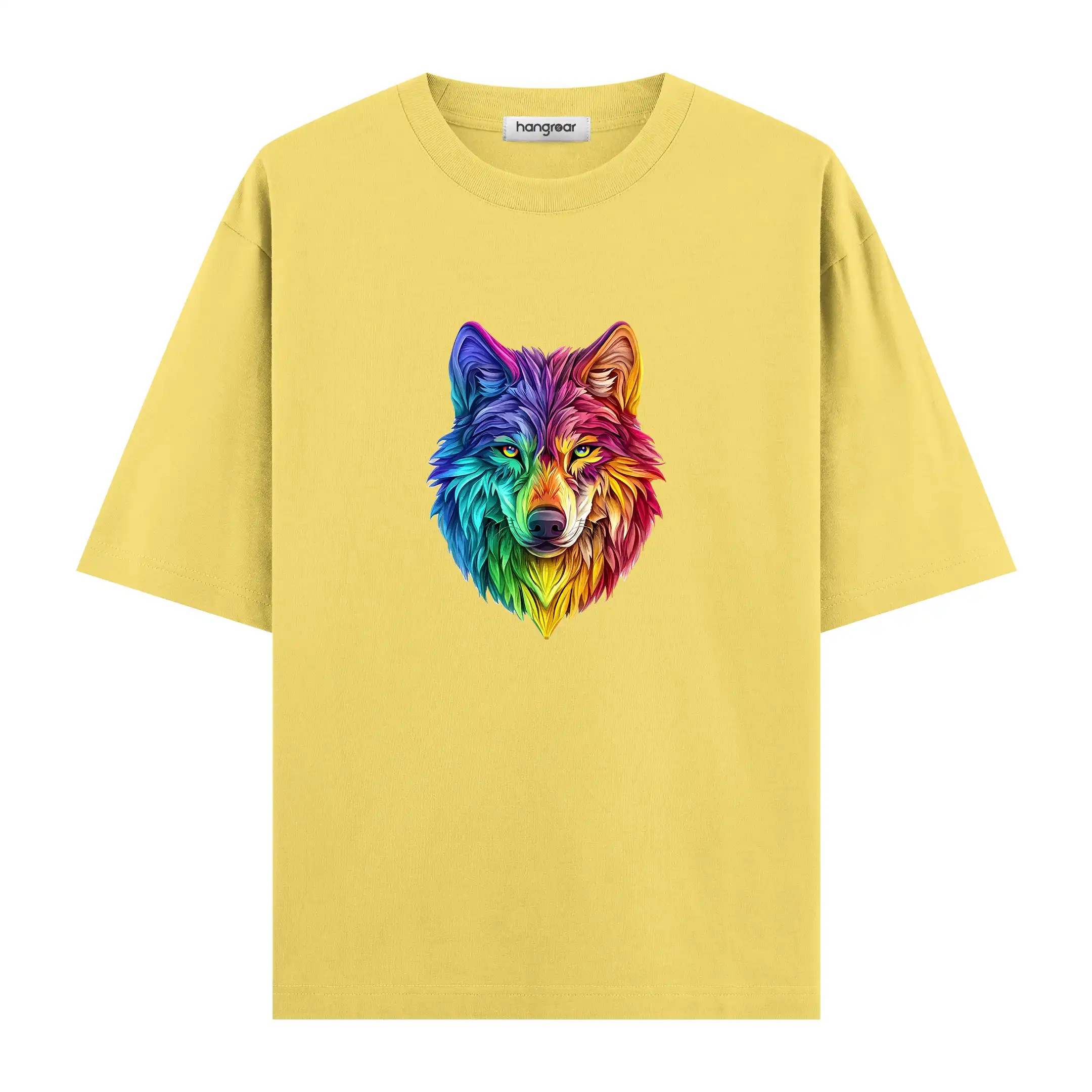 Colorborn Wolf - Oversize Tişört