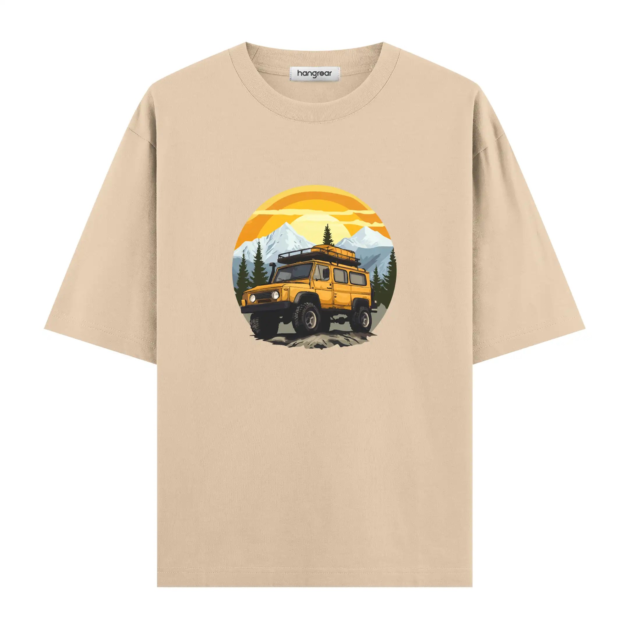 Offroad Sunrise - Oversize Tişört