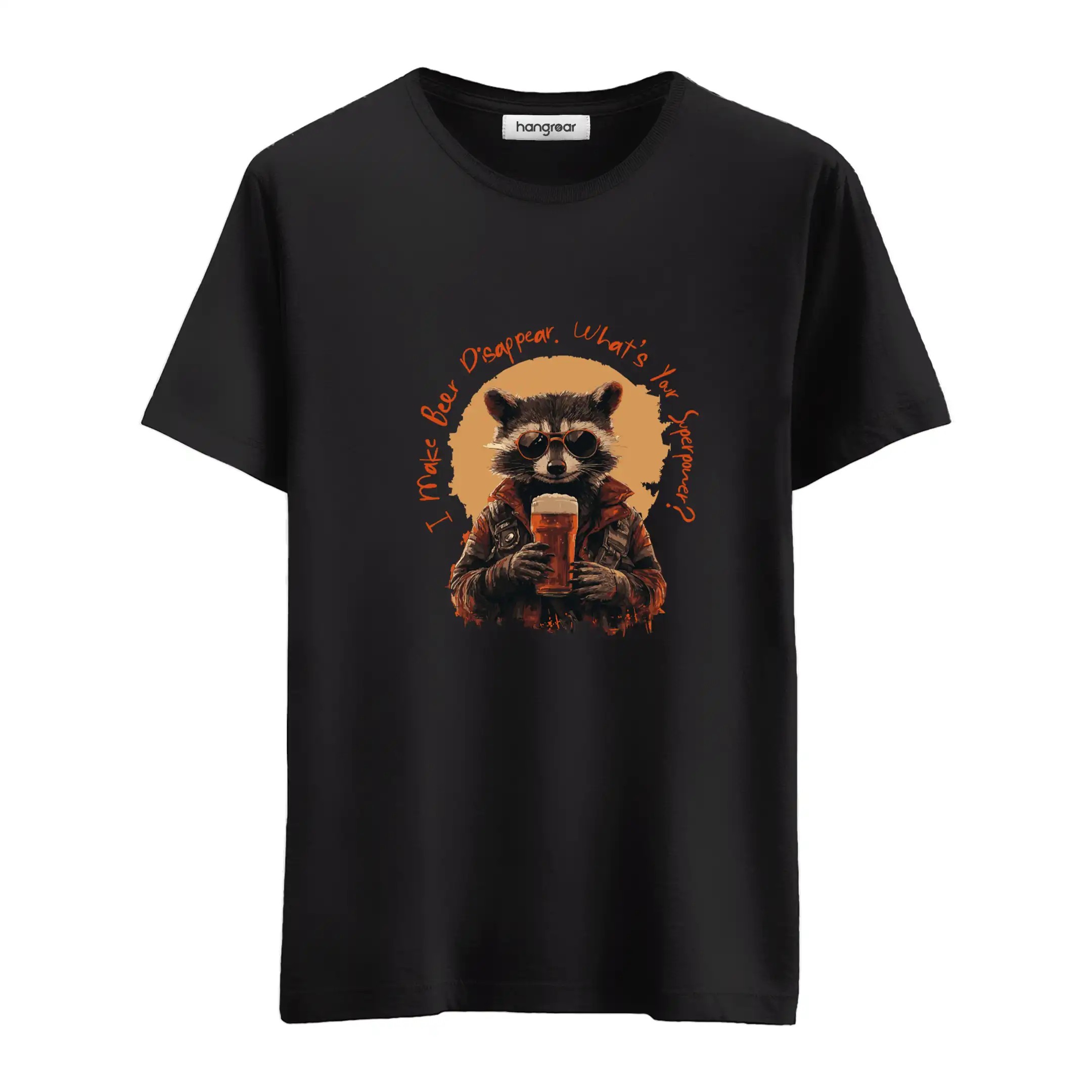 Beer And Raccoon - Regular Tişört