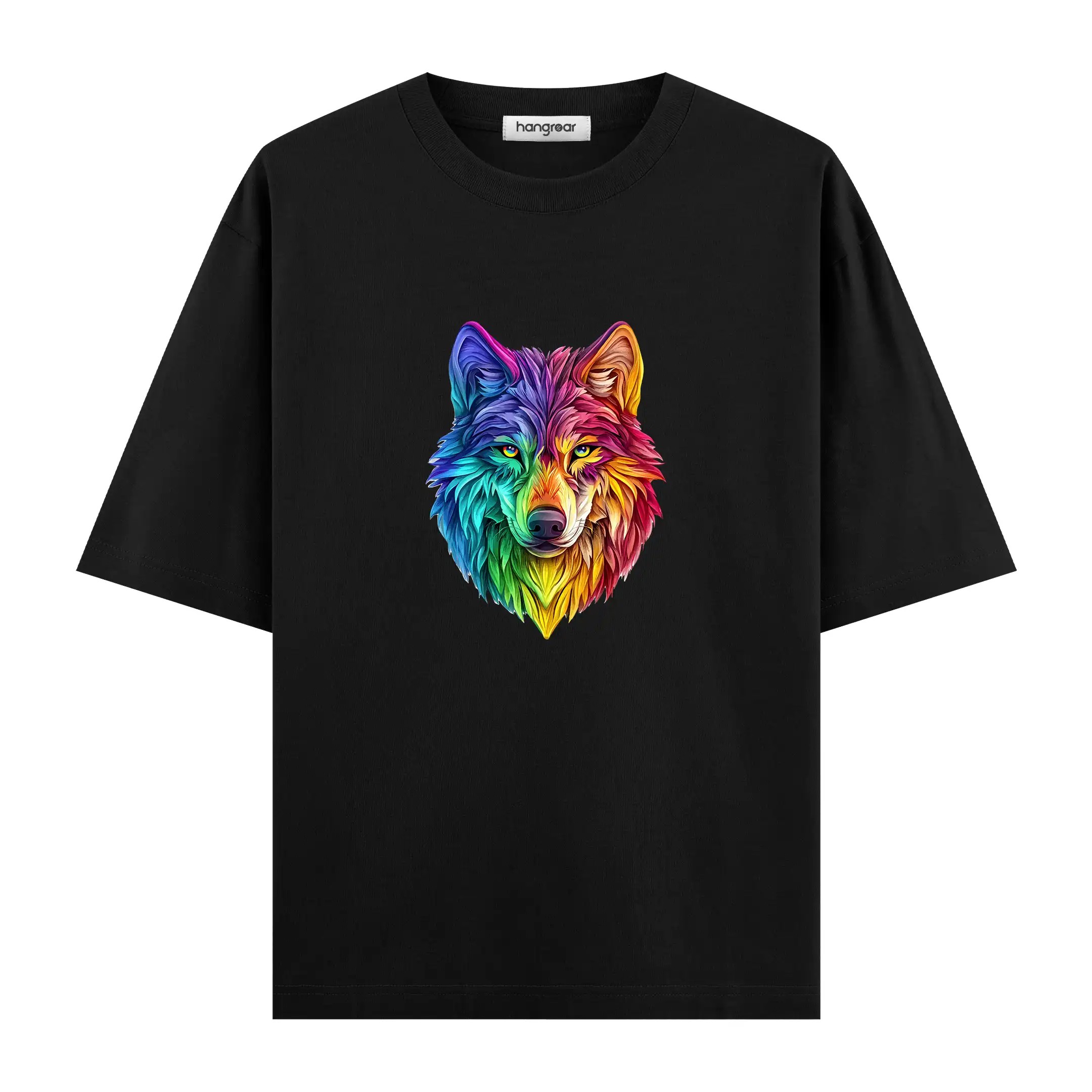 Colorborn Wolf - Oversize Tişört