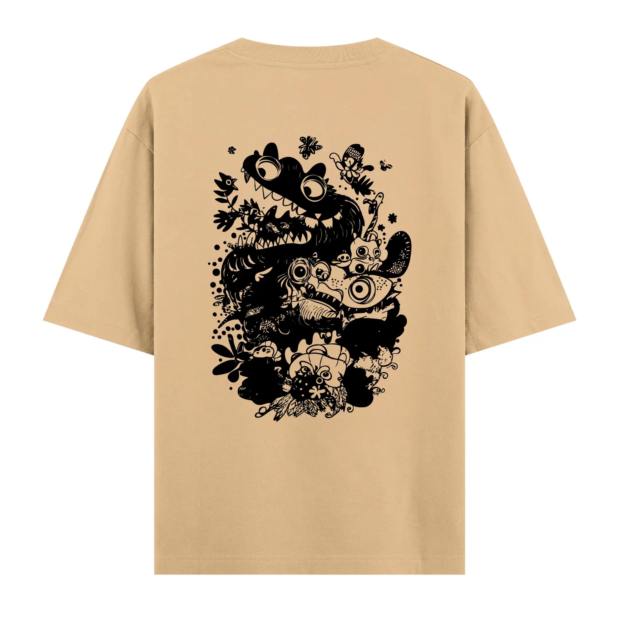 Doodle Beast series no. 05 - Oversize Tişört