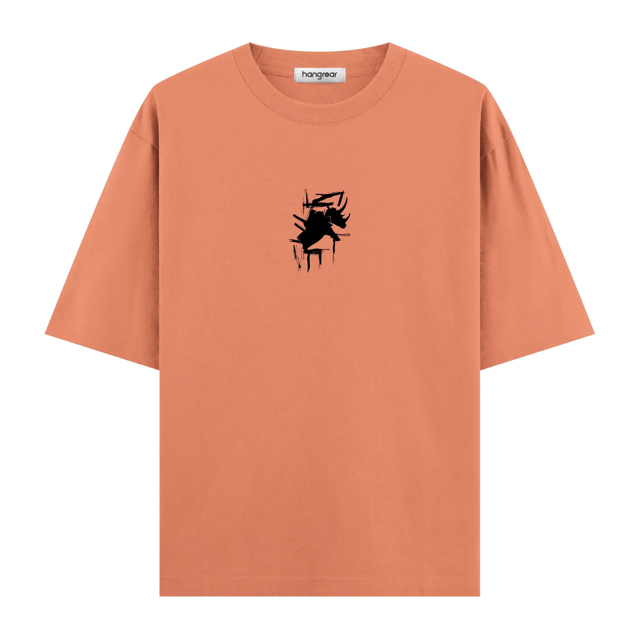 Dark Minimal Horse Two - Oversize Tişört