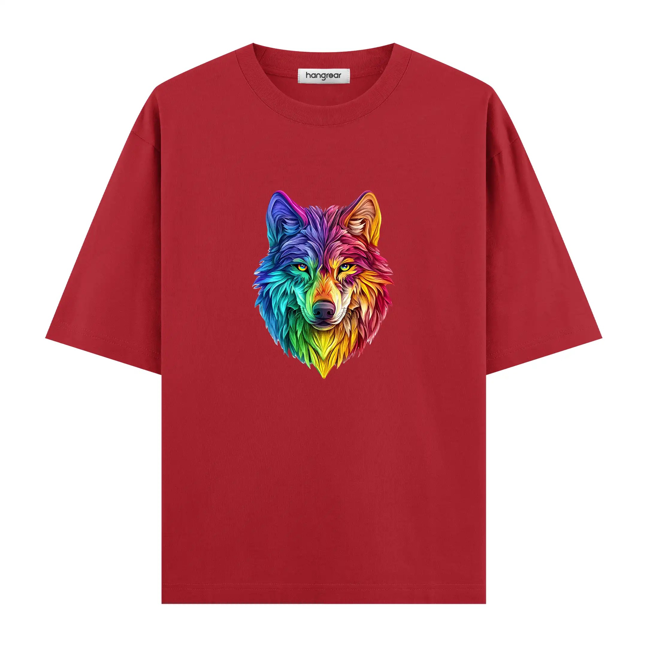 Colorborn Wolf - Oversize Tişört