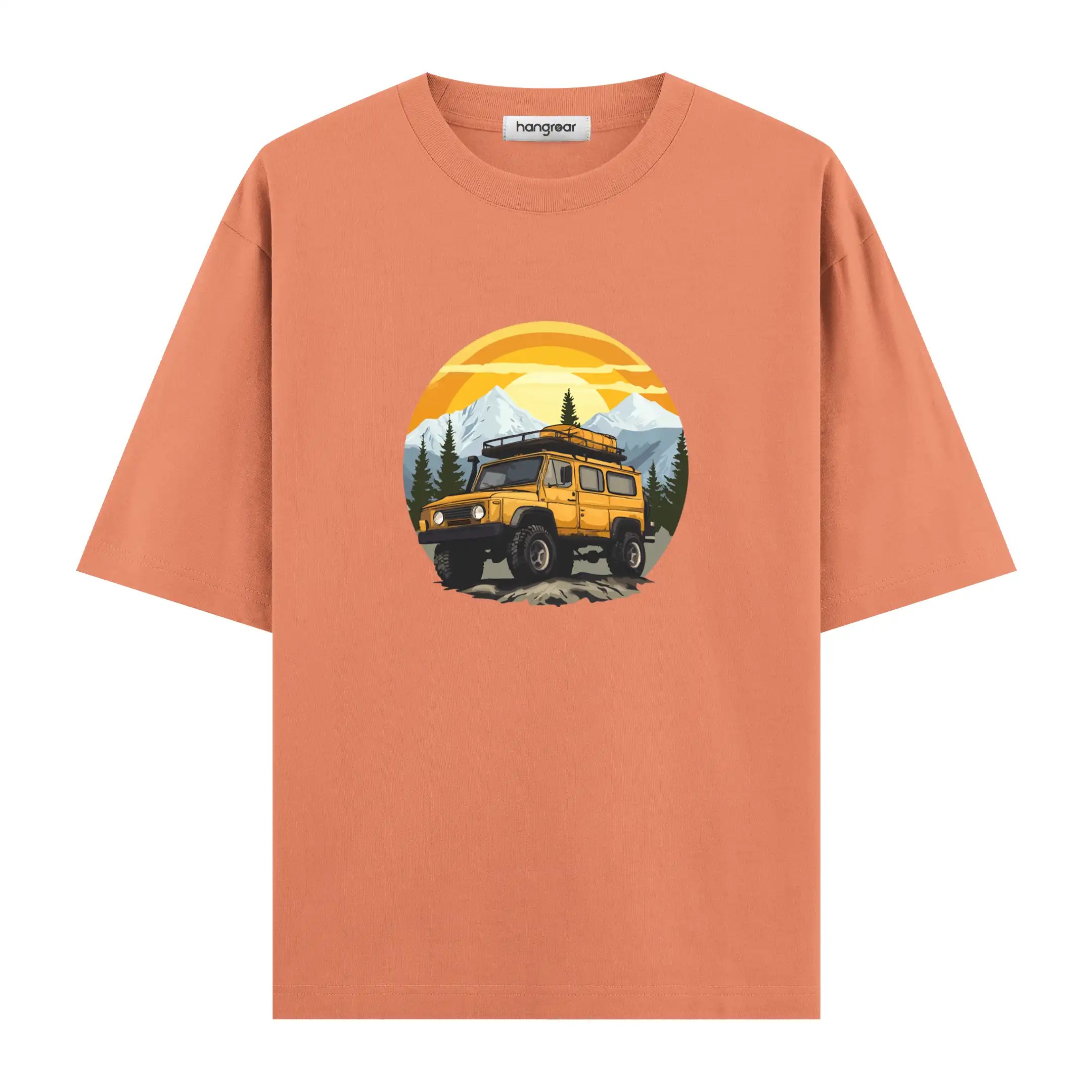 Offroad Sunrise - Oversize Tişört