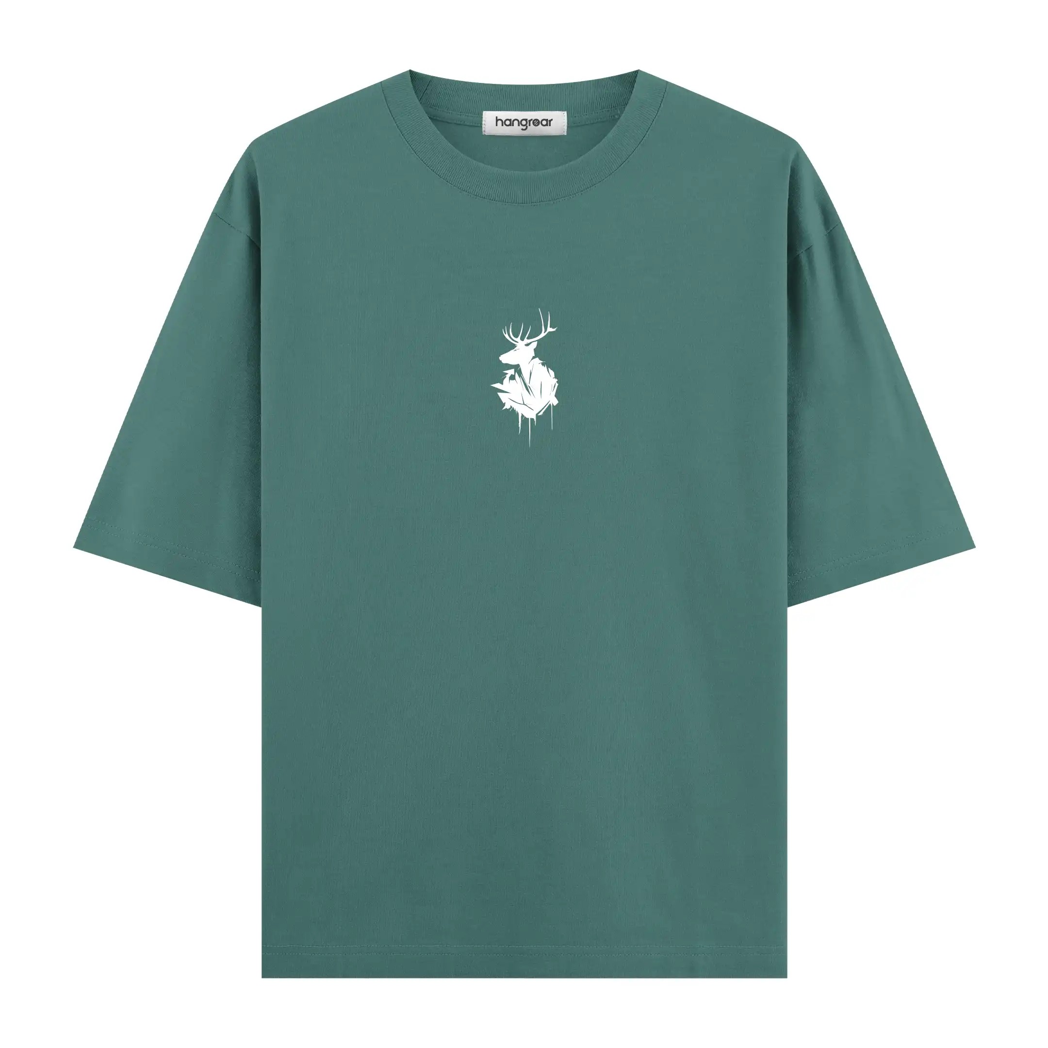 Dark Minimal Deer - Oversize Tişört