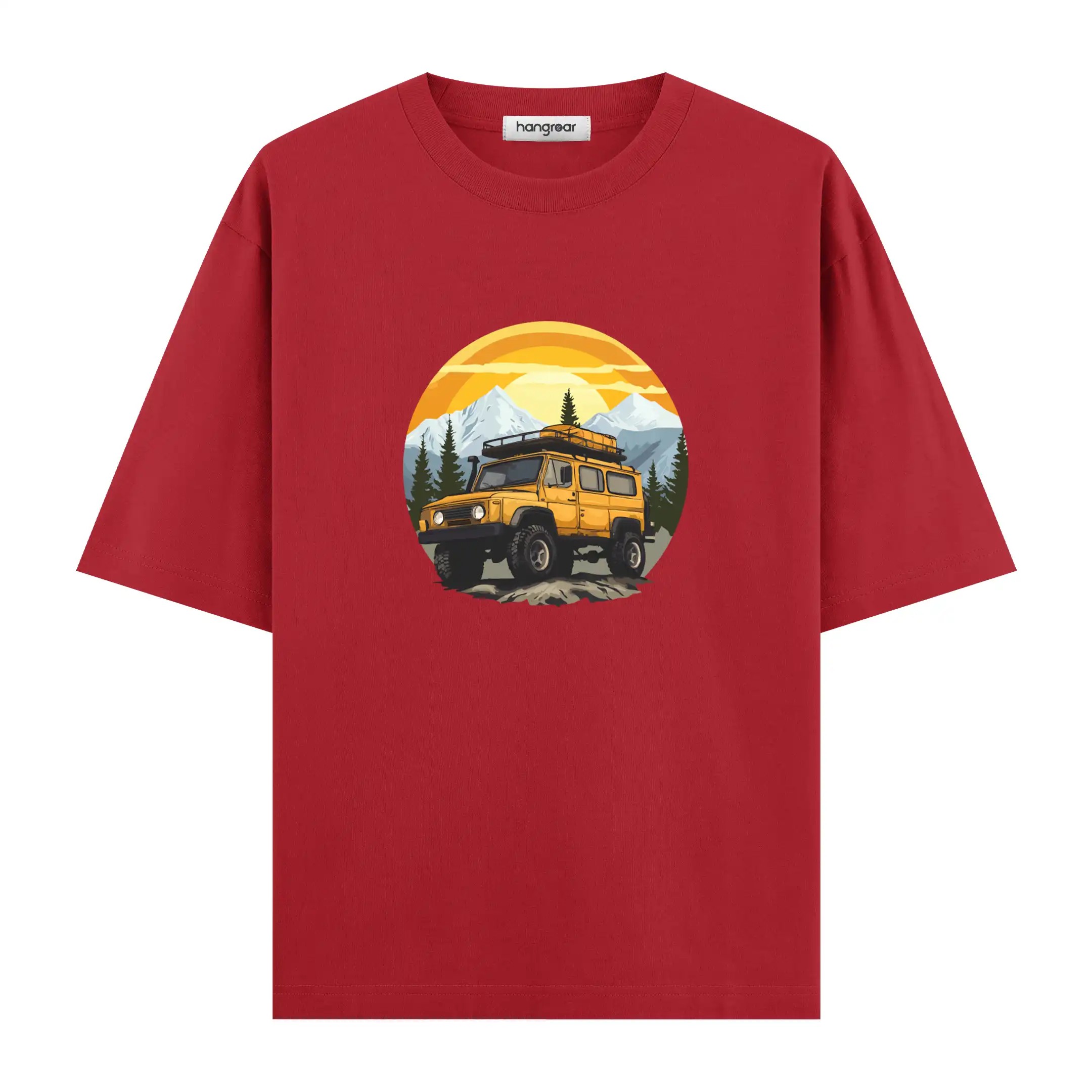 Offroad Sunrise - Oversize Tişört