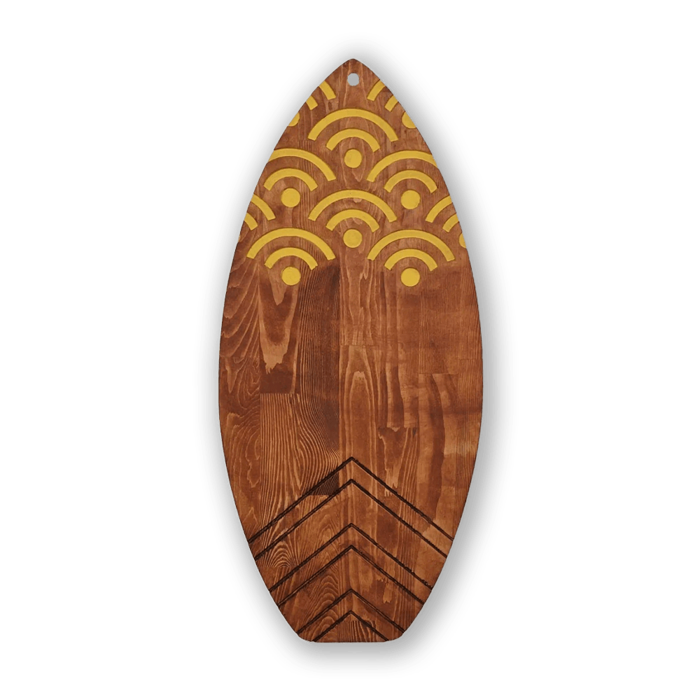 Yellow Decorative Surfboard