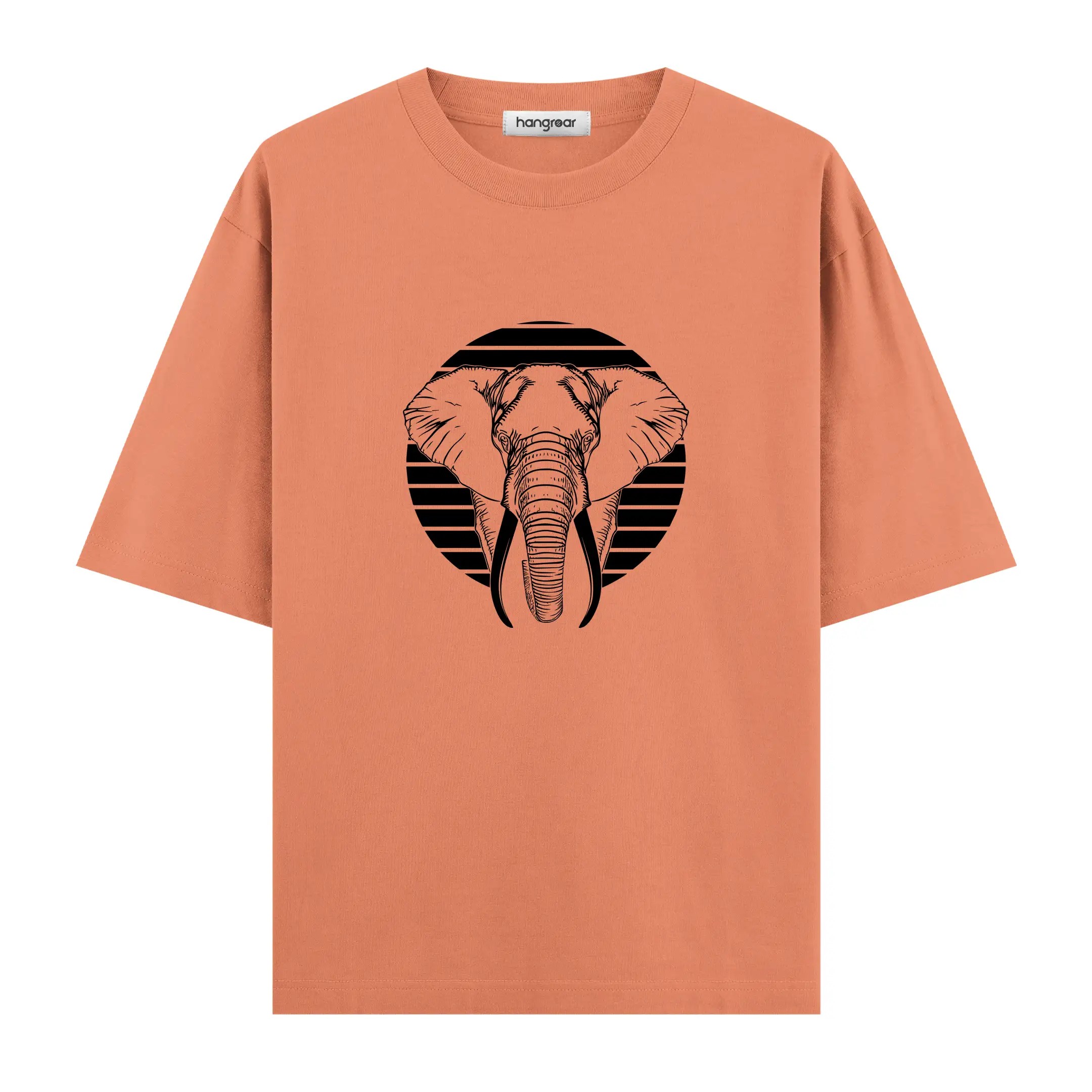 Elephant Line - Oversize Tişört