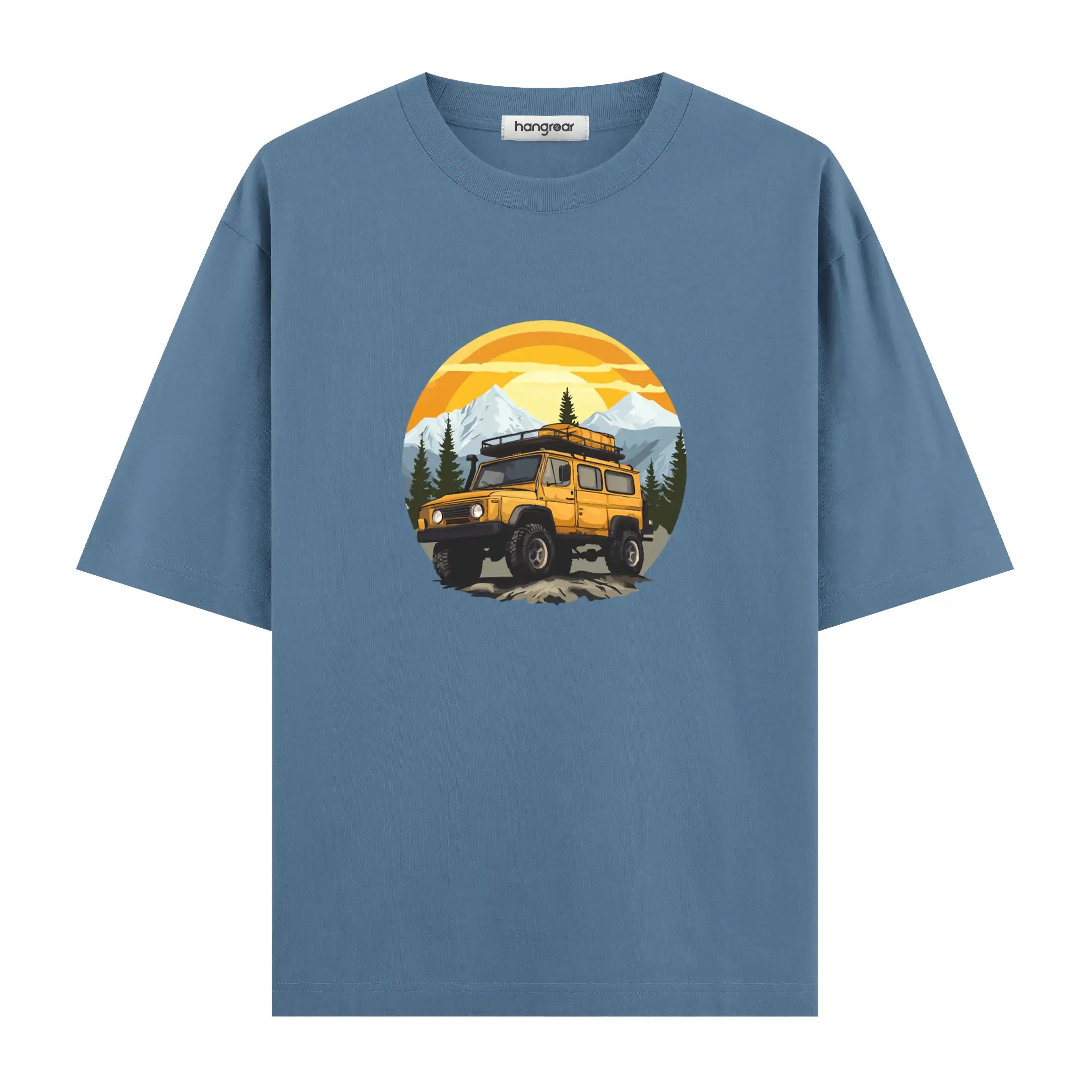 Offroad Sunrise - Oversize Tişört