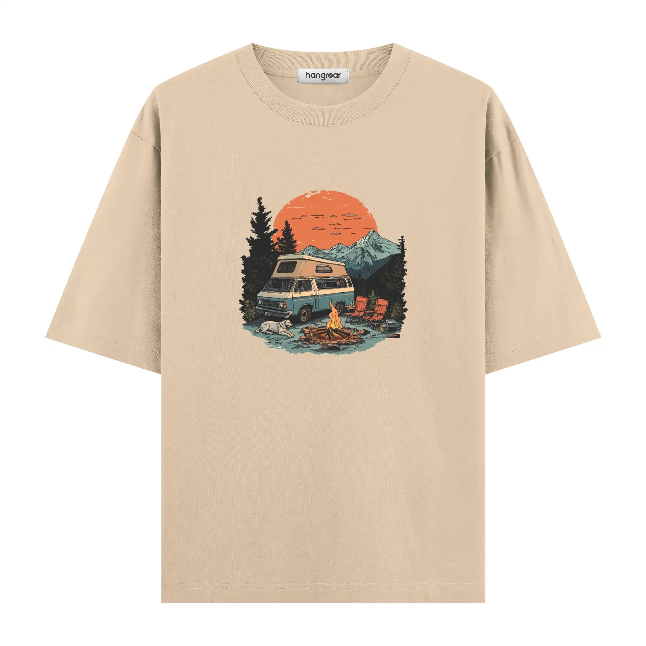 Camp & Calm - Oversize Tişört