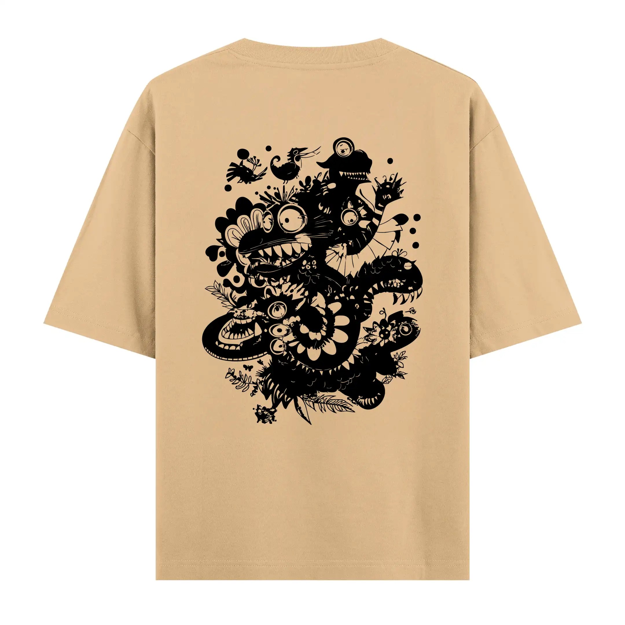 Doodle Beast series no. 01 - Oversize Tişört