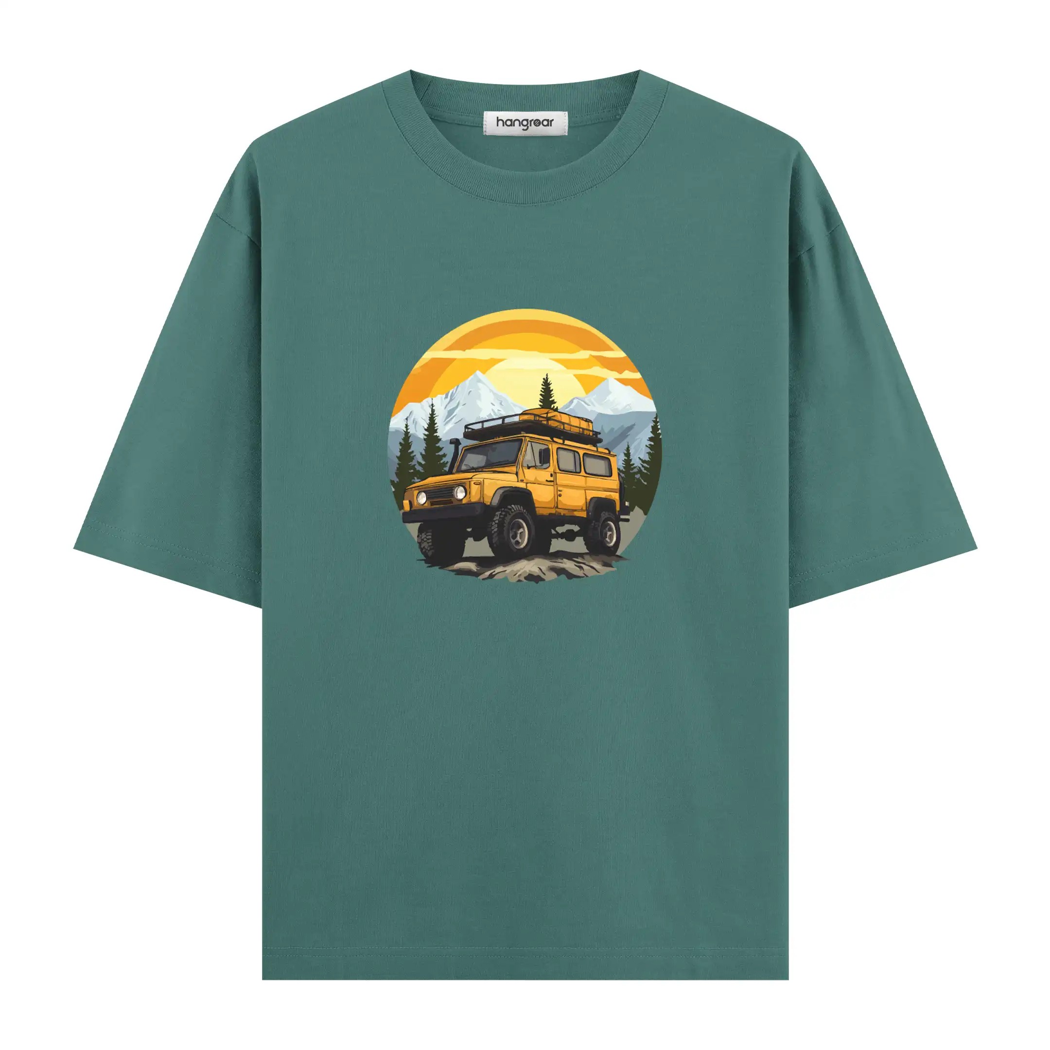 Offroad Sunrise - Oversize Tişört