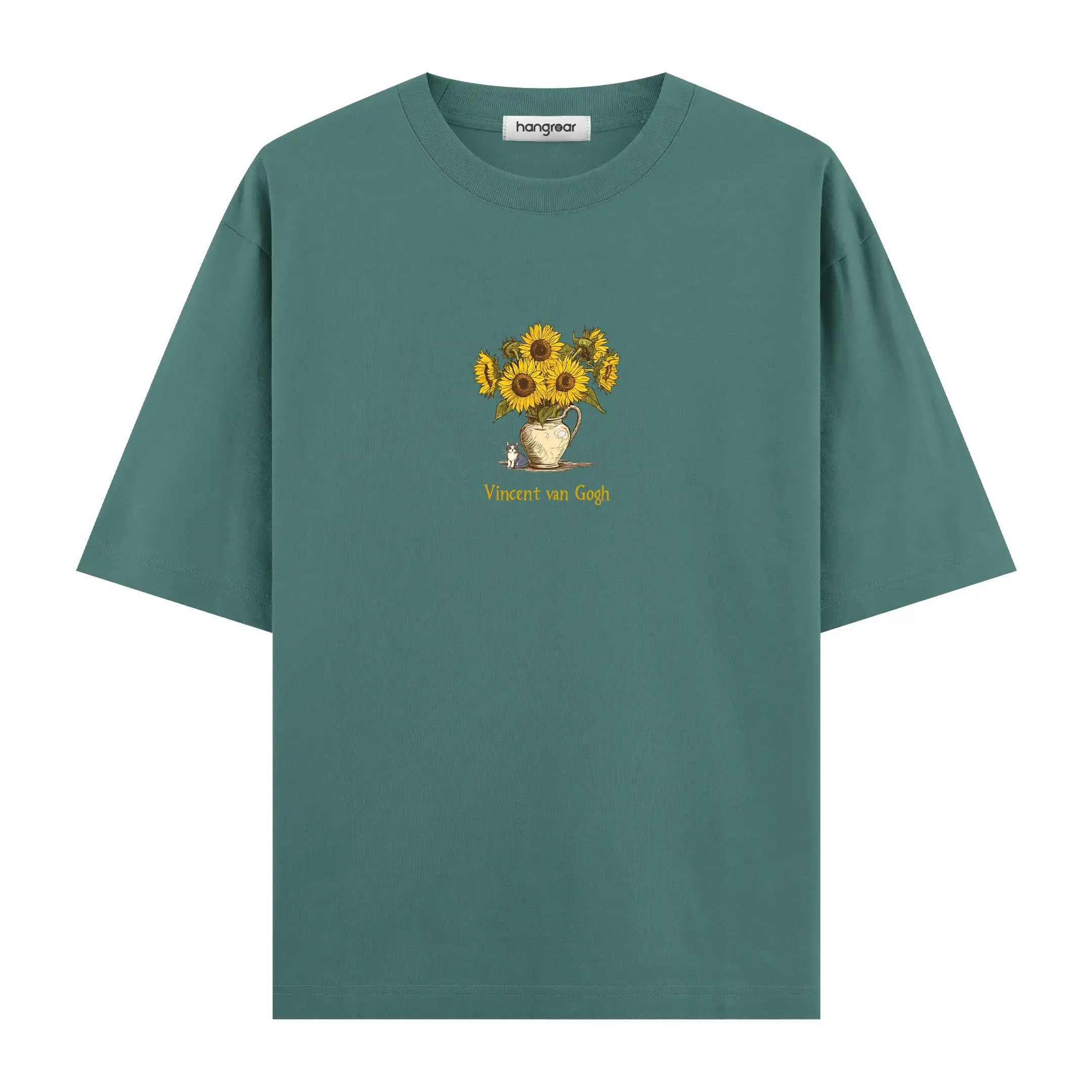 Van Gogh Sunflowers - Oversize Tişört