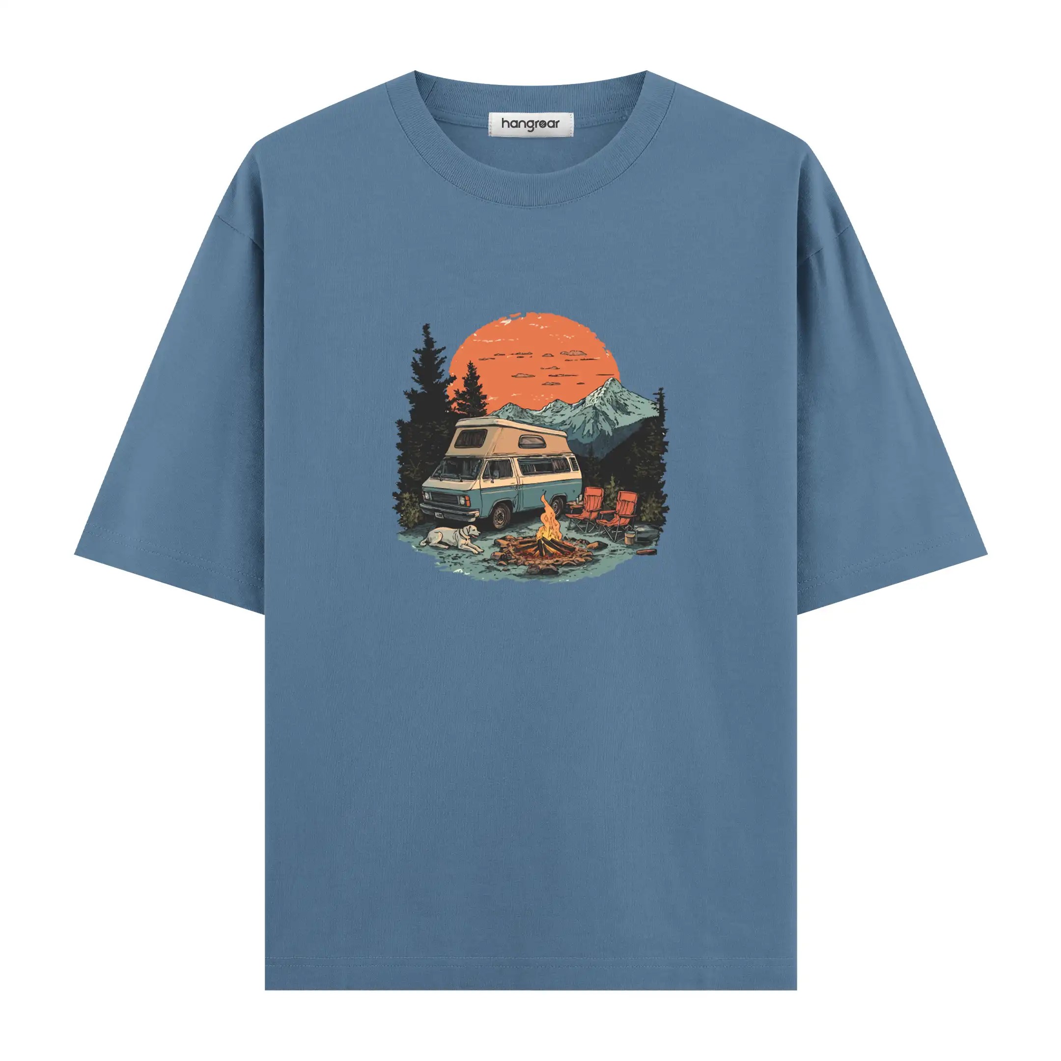 Camp & Calm - Oversize Tişört