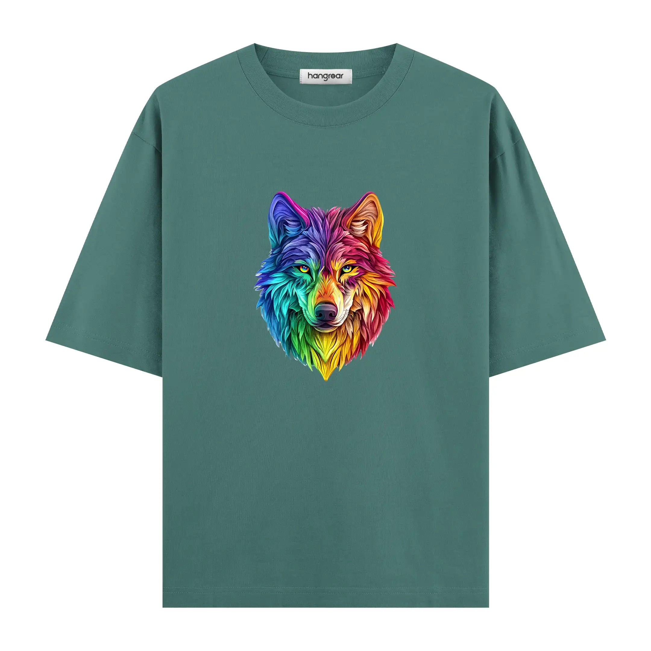 Colorborn Wolf - Oversize Tişört