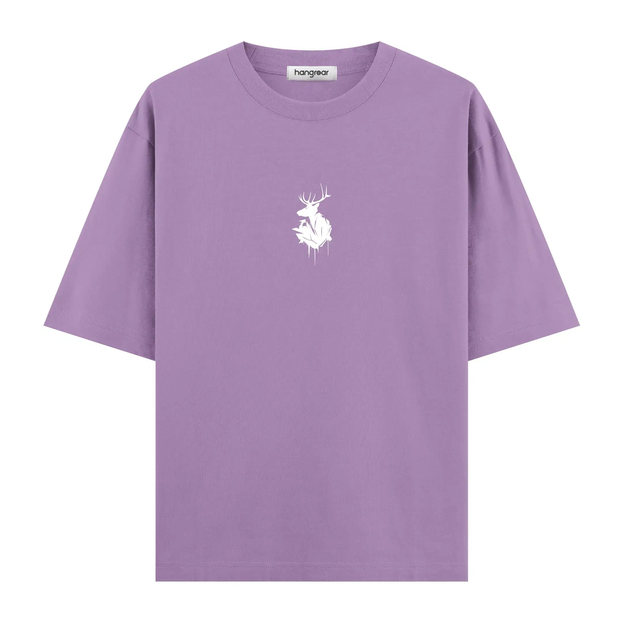Dark Minimal Deer - Oversize Tişört