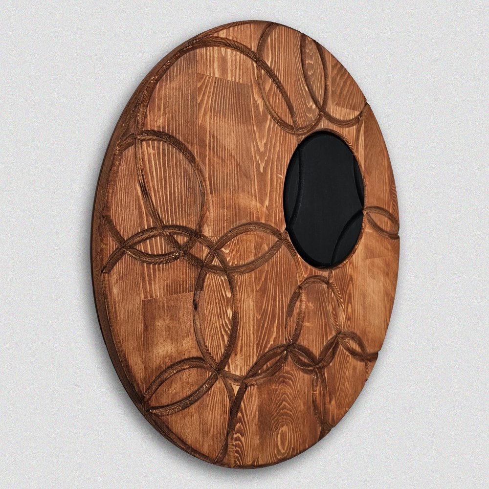 Solid Wooden Circles Art