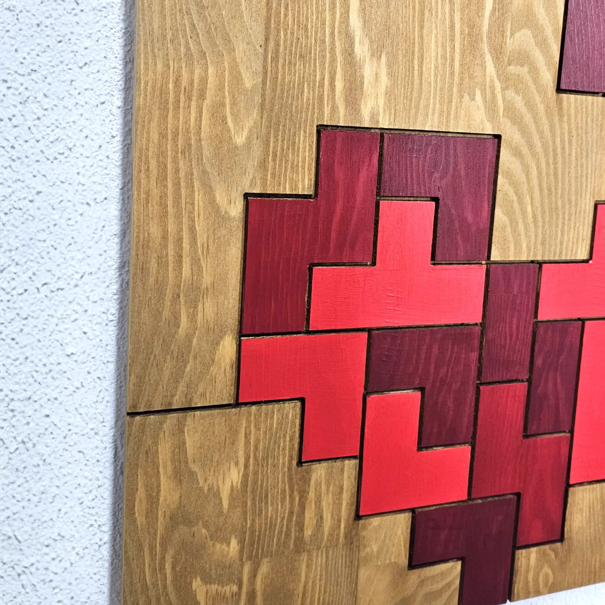 Tetris Heart Wall Art