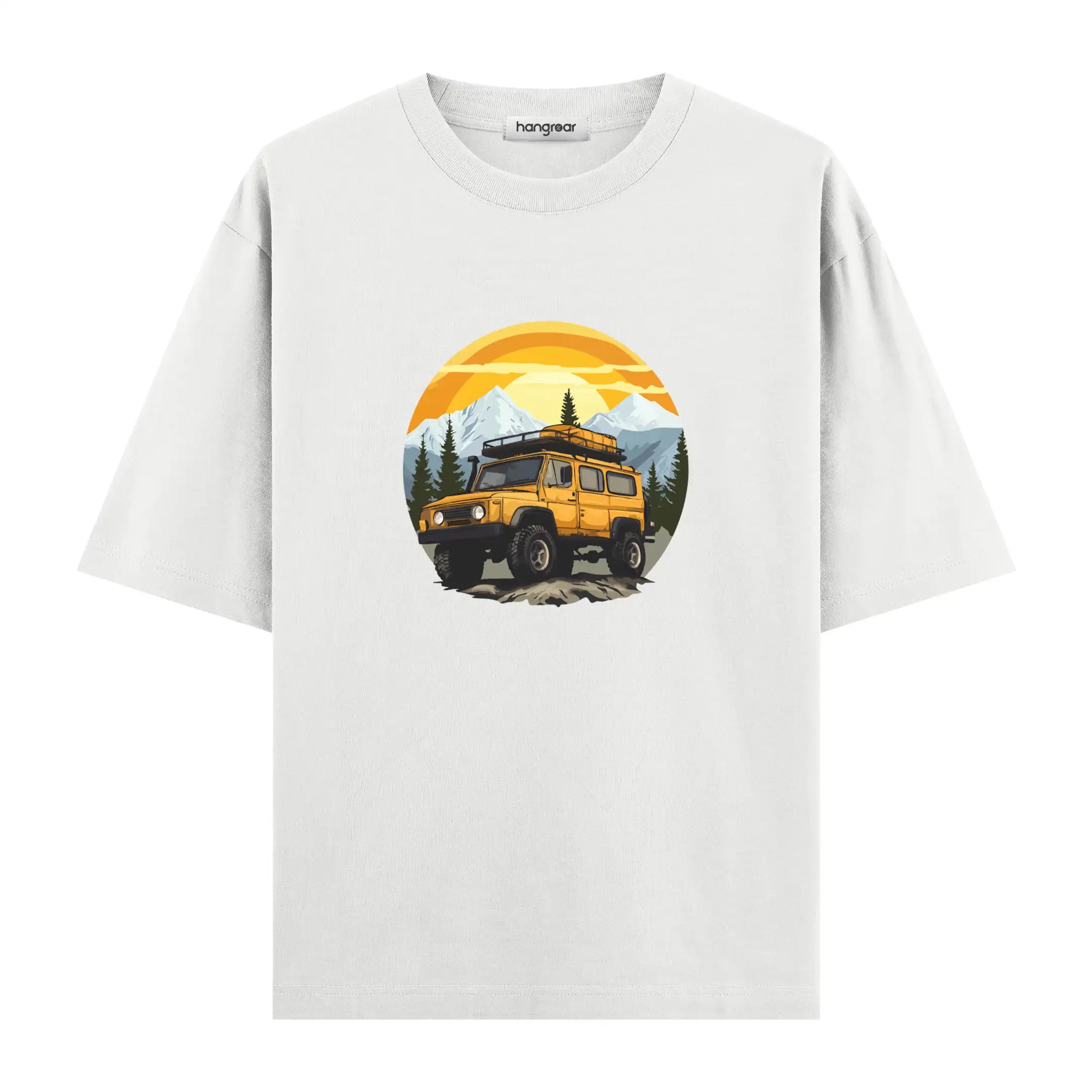 Offroad Sunrise - Oversize Tişört