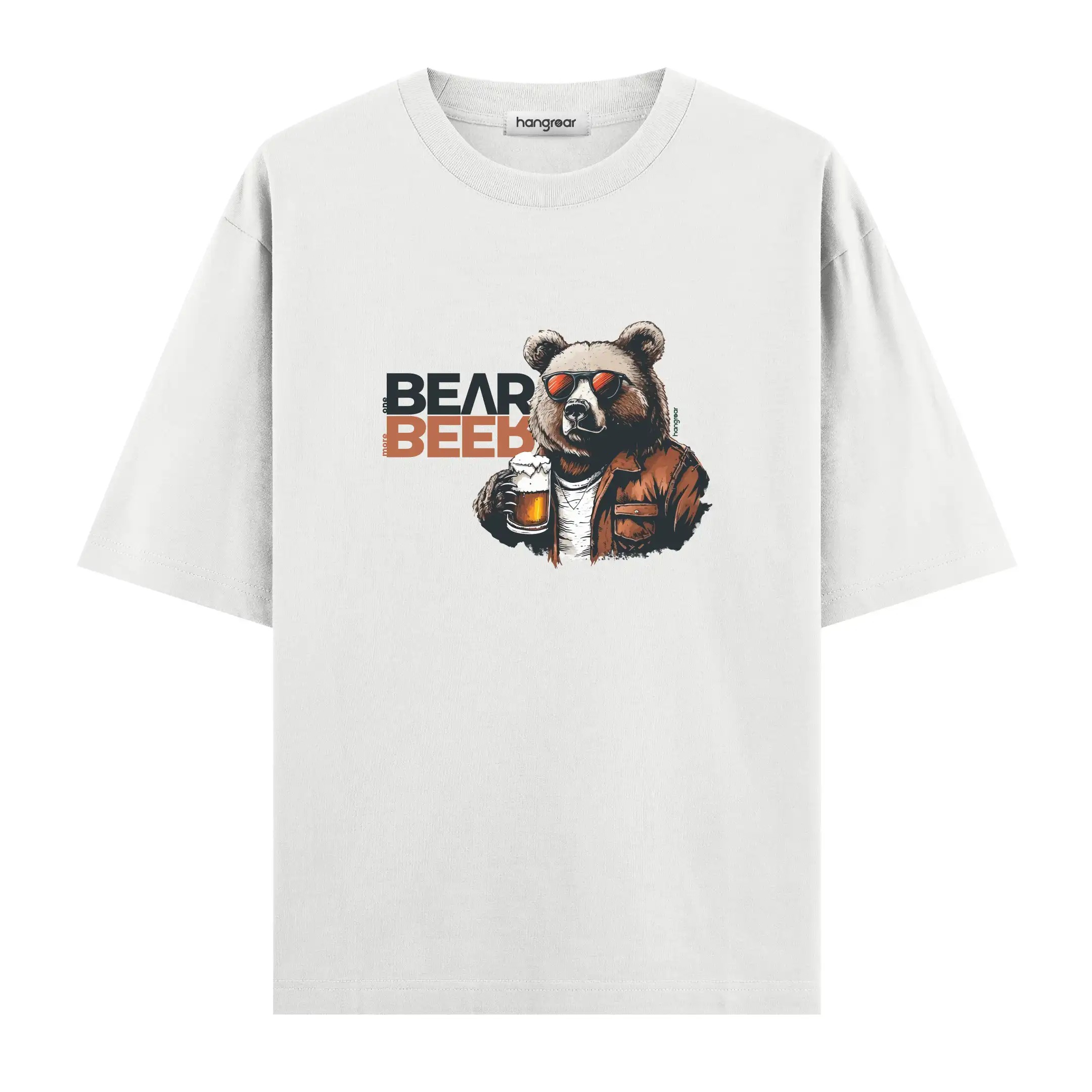 Beer and Bear - Oversize Tişört