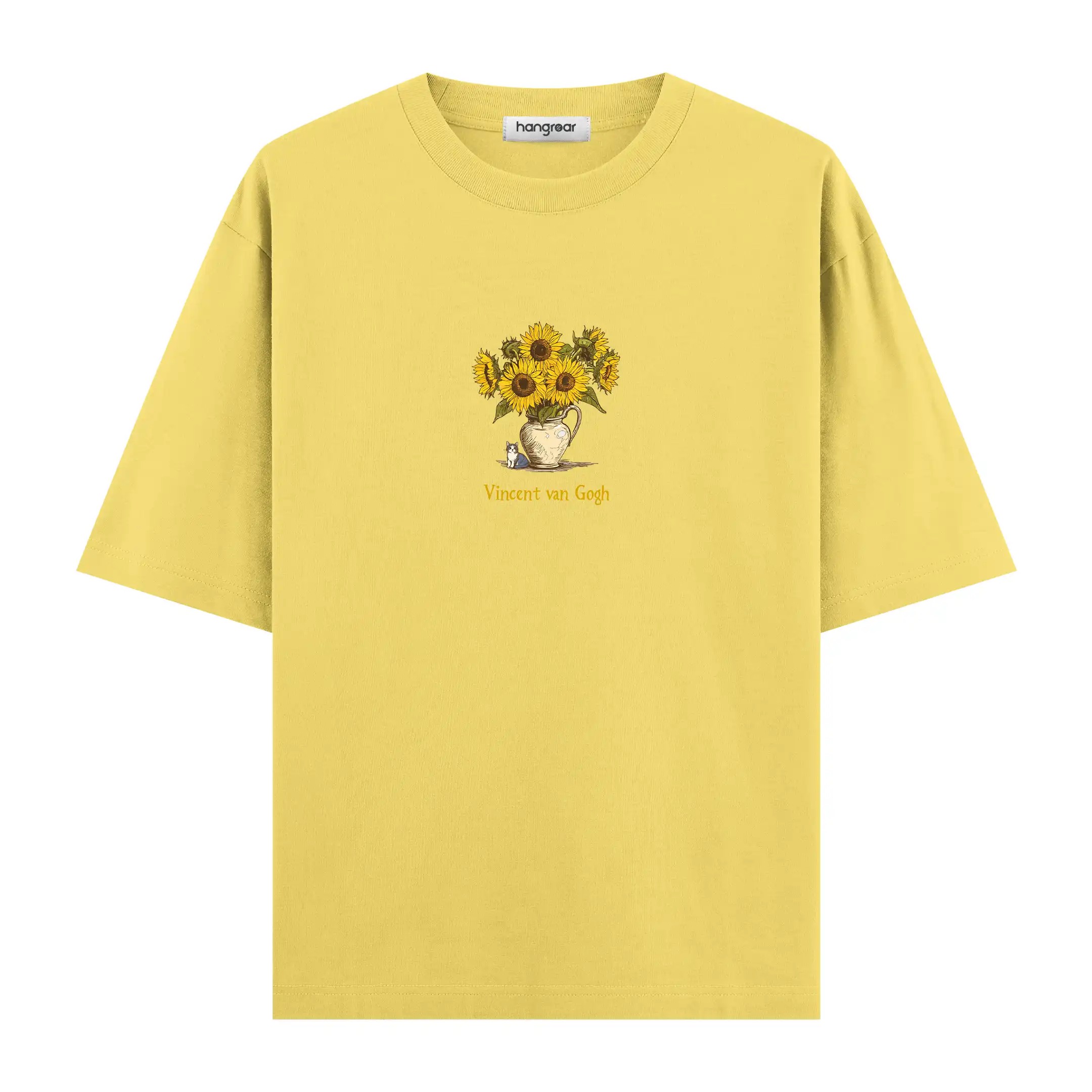 Van Gogh Sunflowers - Oversize Tişört