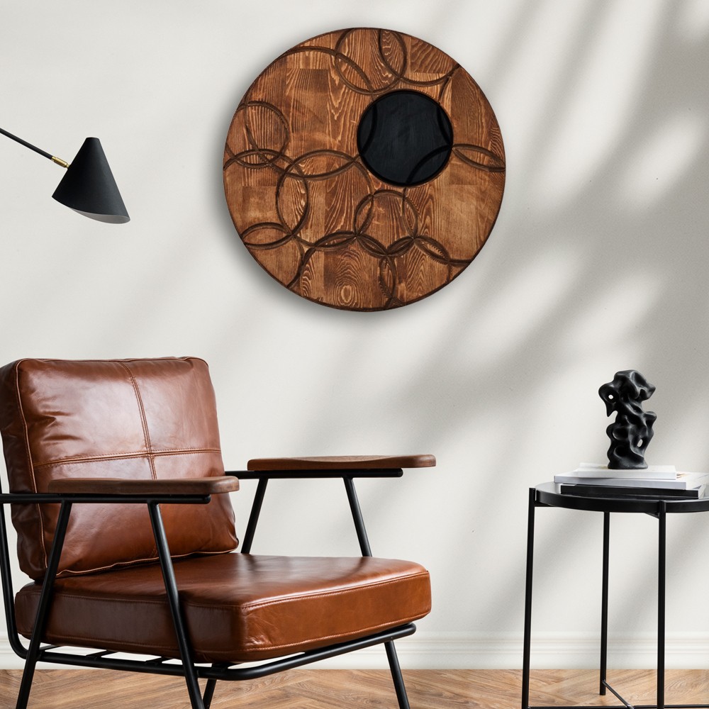 Solid Wooden Circles Art