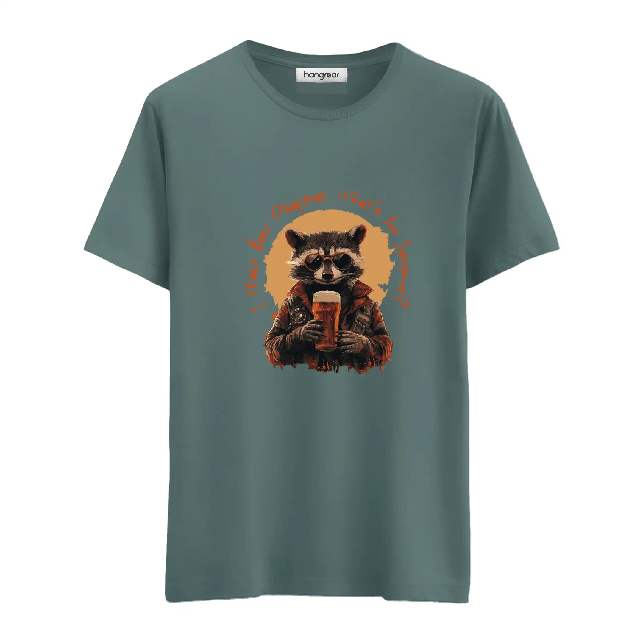 Beer And Raccoon - Regular Tişört