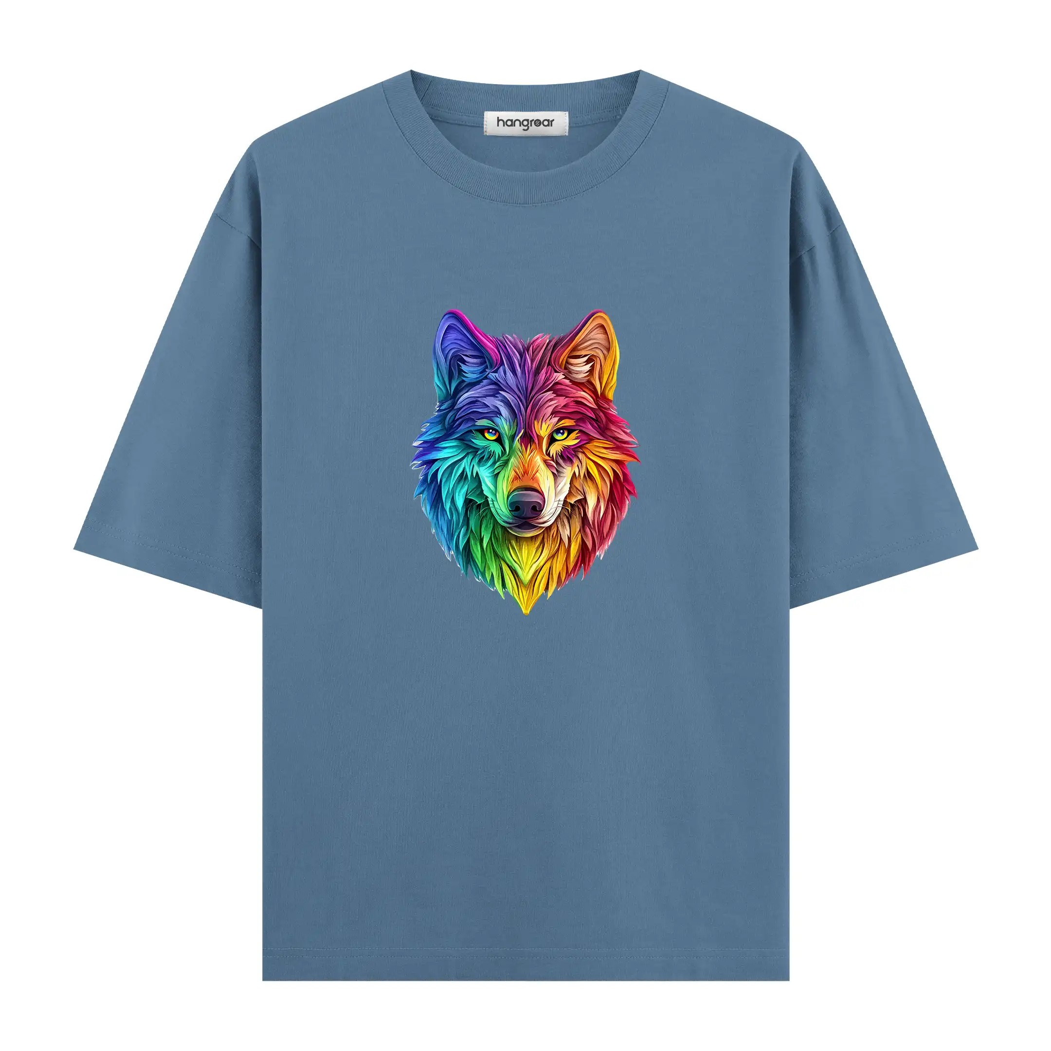 Colorborn Wolf - Oversize Tişört