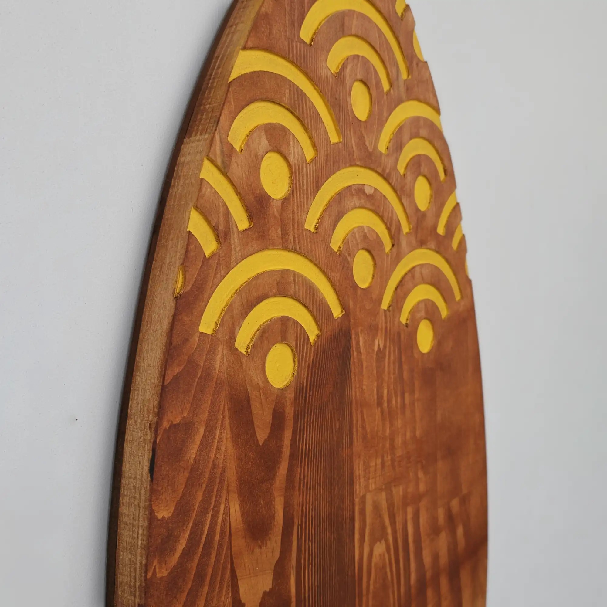 Yellow Decorative Surfboard