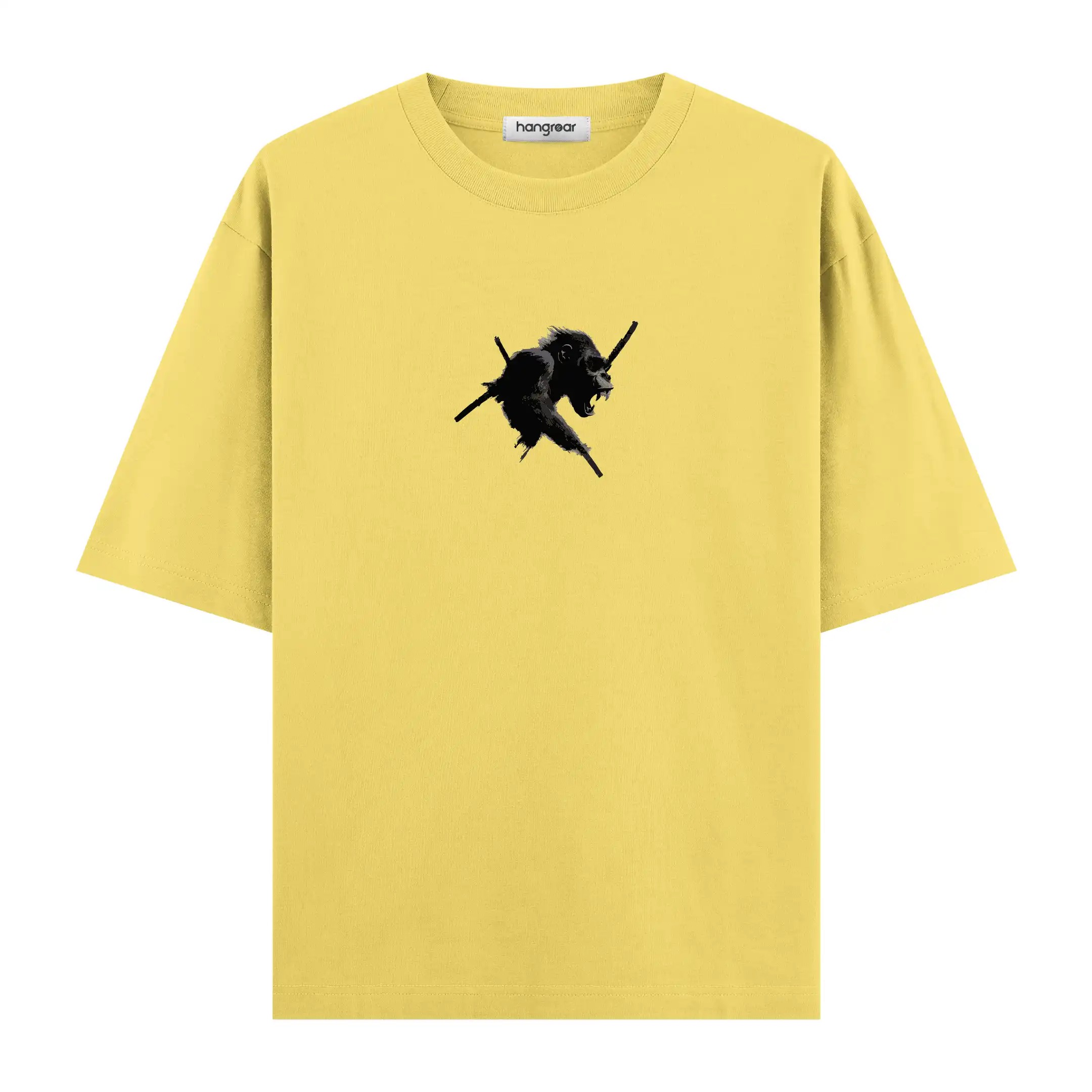 Brush Art Gorilla Two - Oversize Tişört